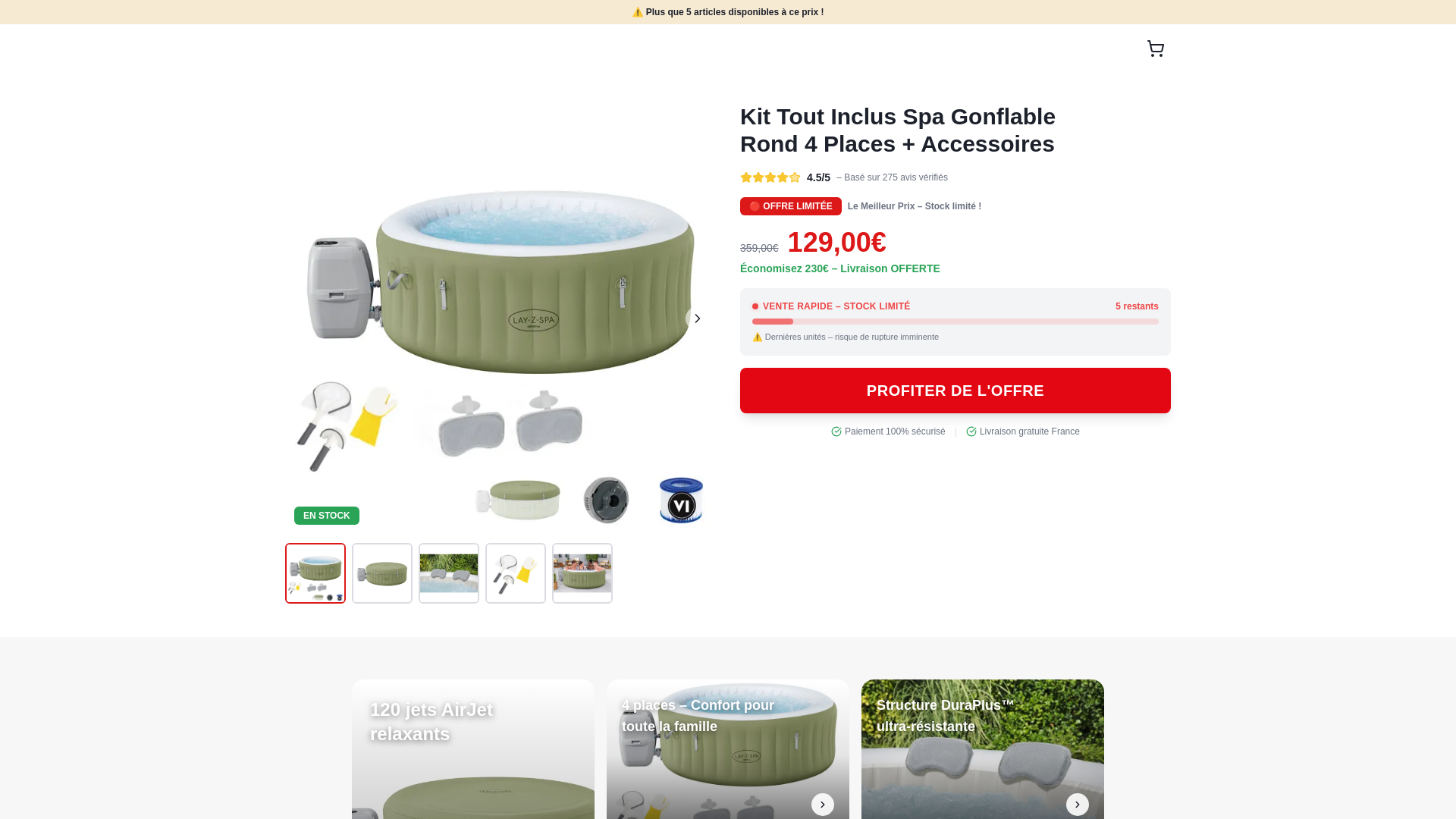 website screenshot of https://destockage-spa.com