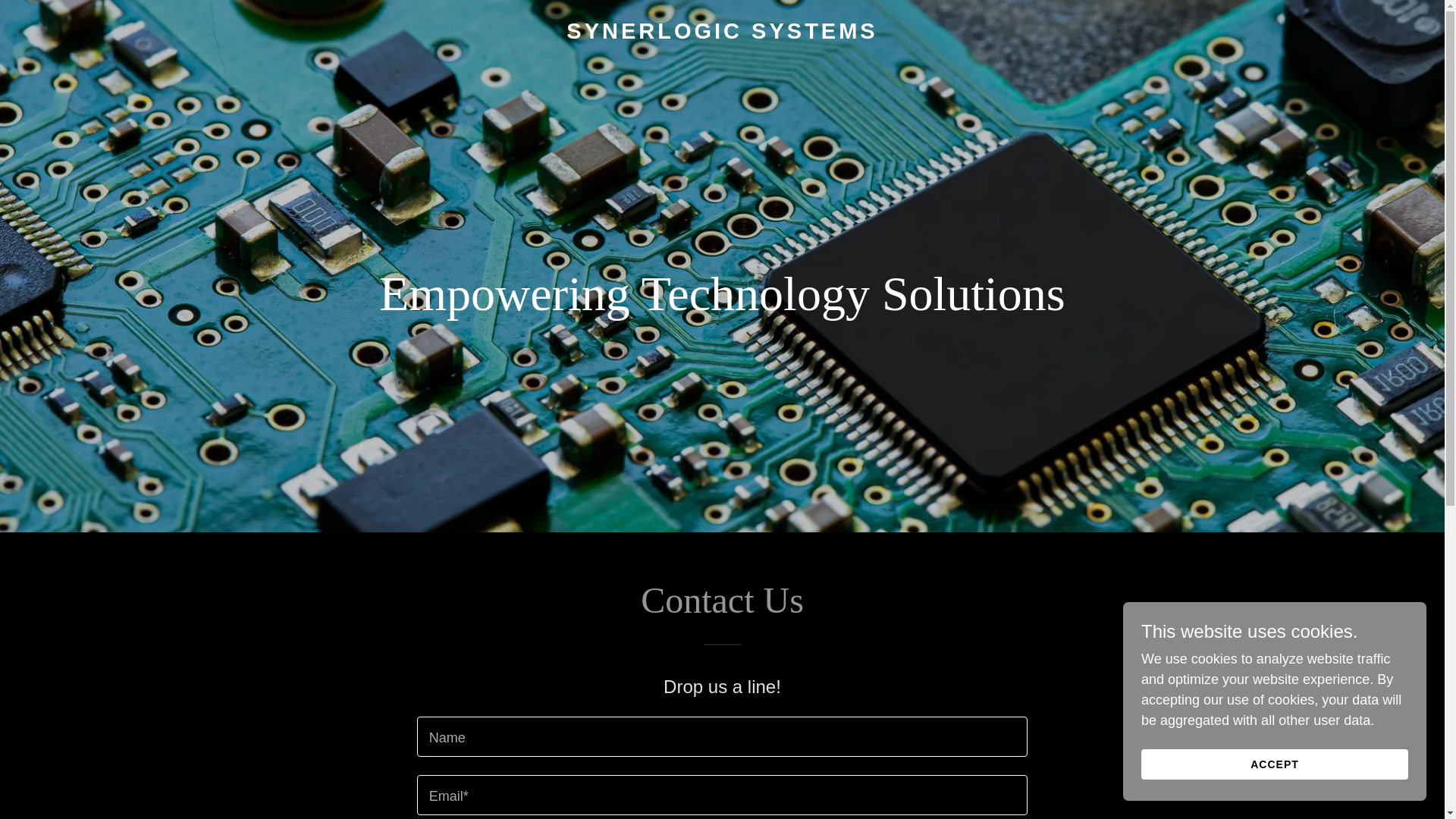 website screenshot of https://synerlogicsystems.com/