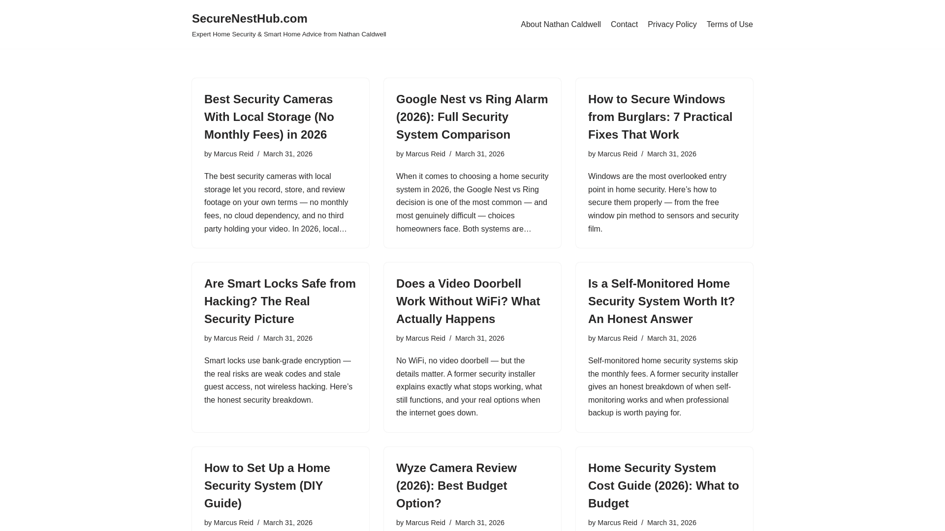 website screenshot of https://securenesthub.com