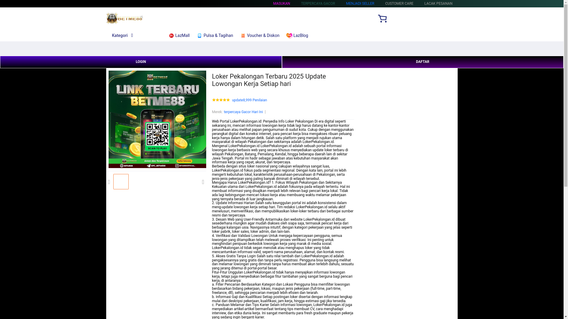 website screenshot of https://lokerpekalongan.pages.dev/