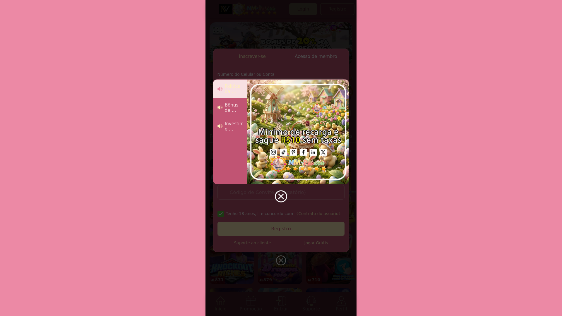 website screenshot of https://nm-pascoa.com/