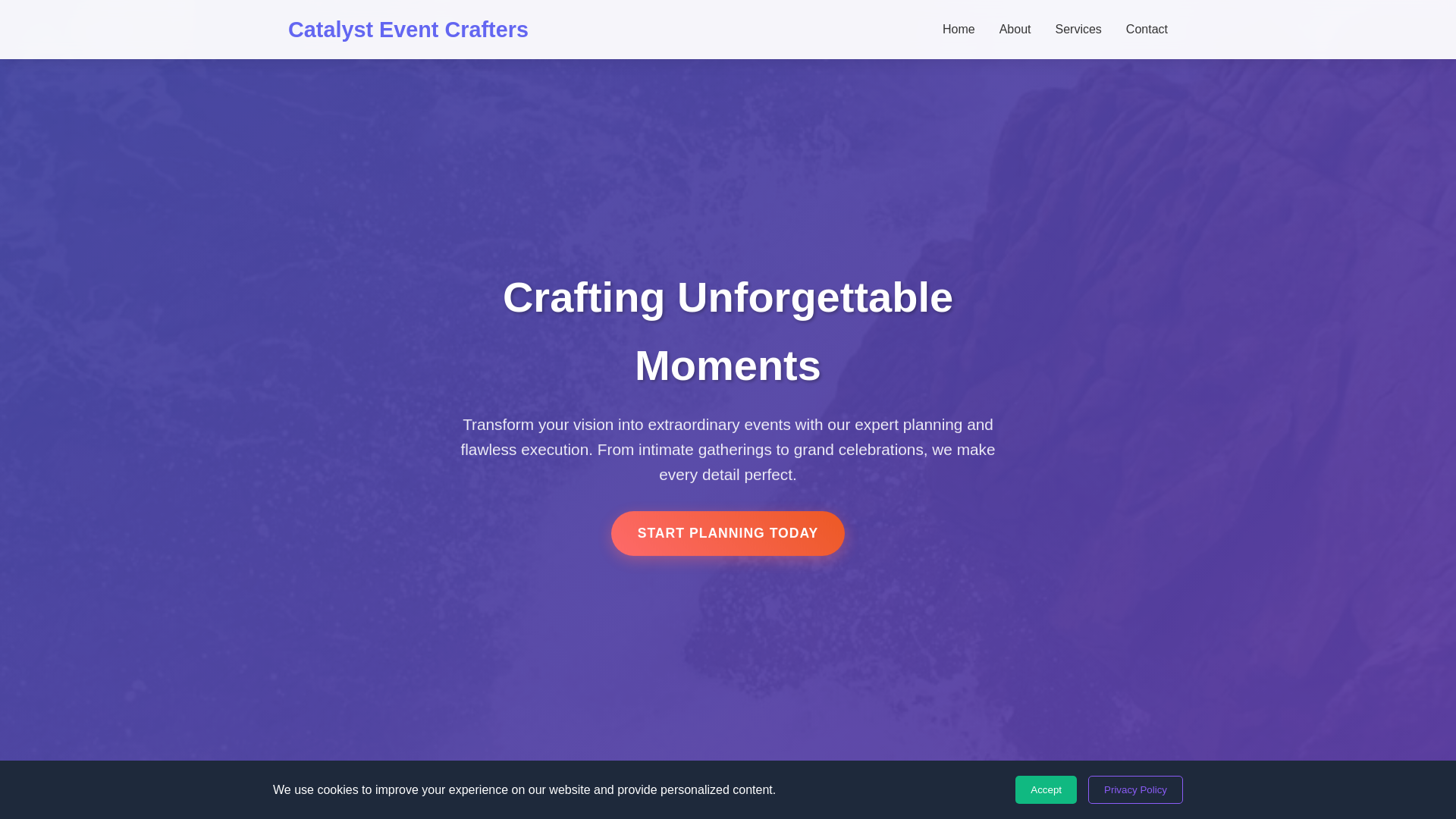 website screenshot of https://catalysteventcrafters.shop/