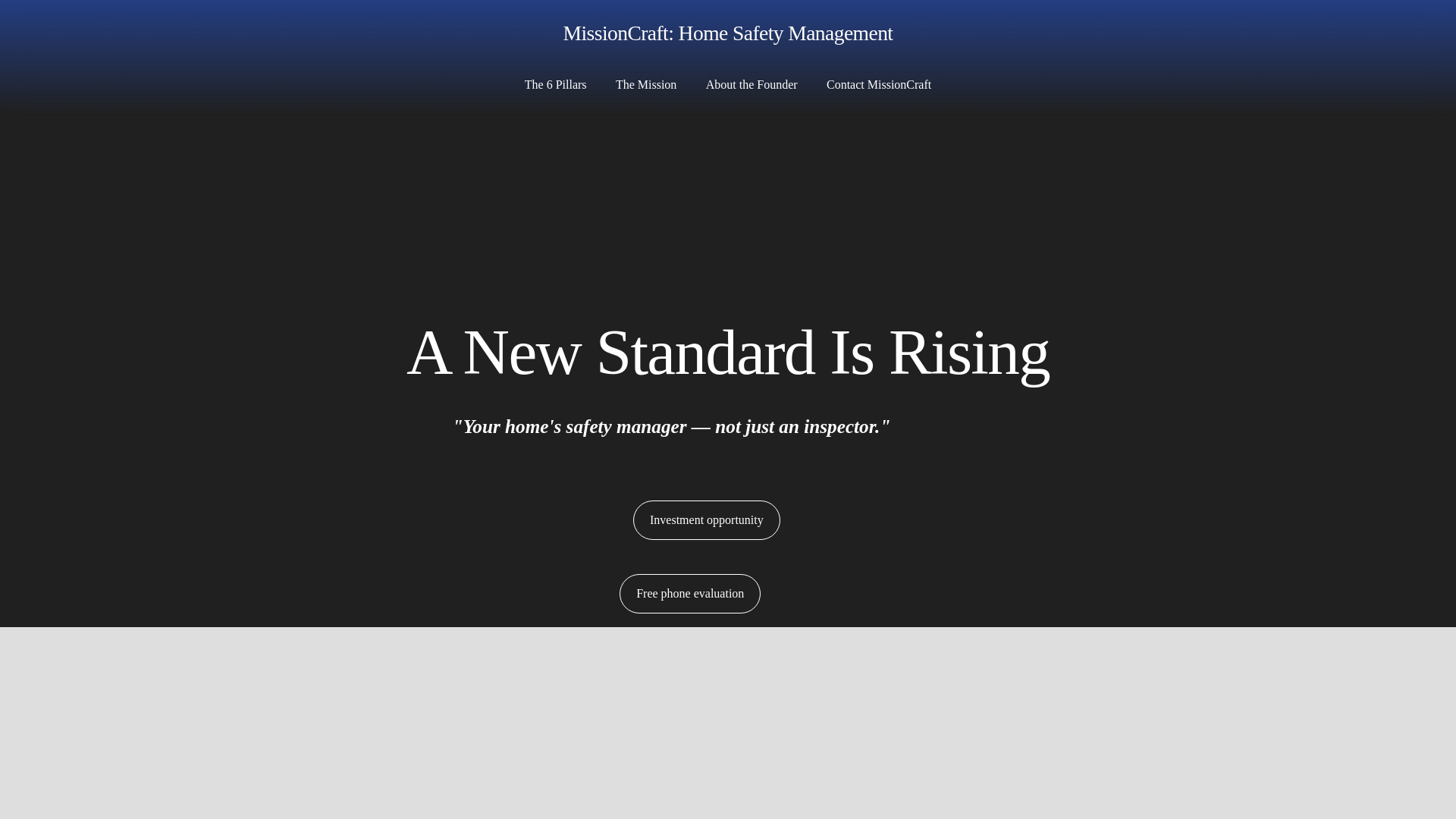 website screenshot of https://missioncraftsafety.com