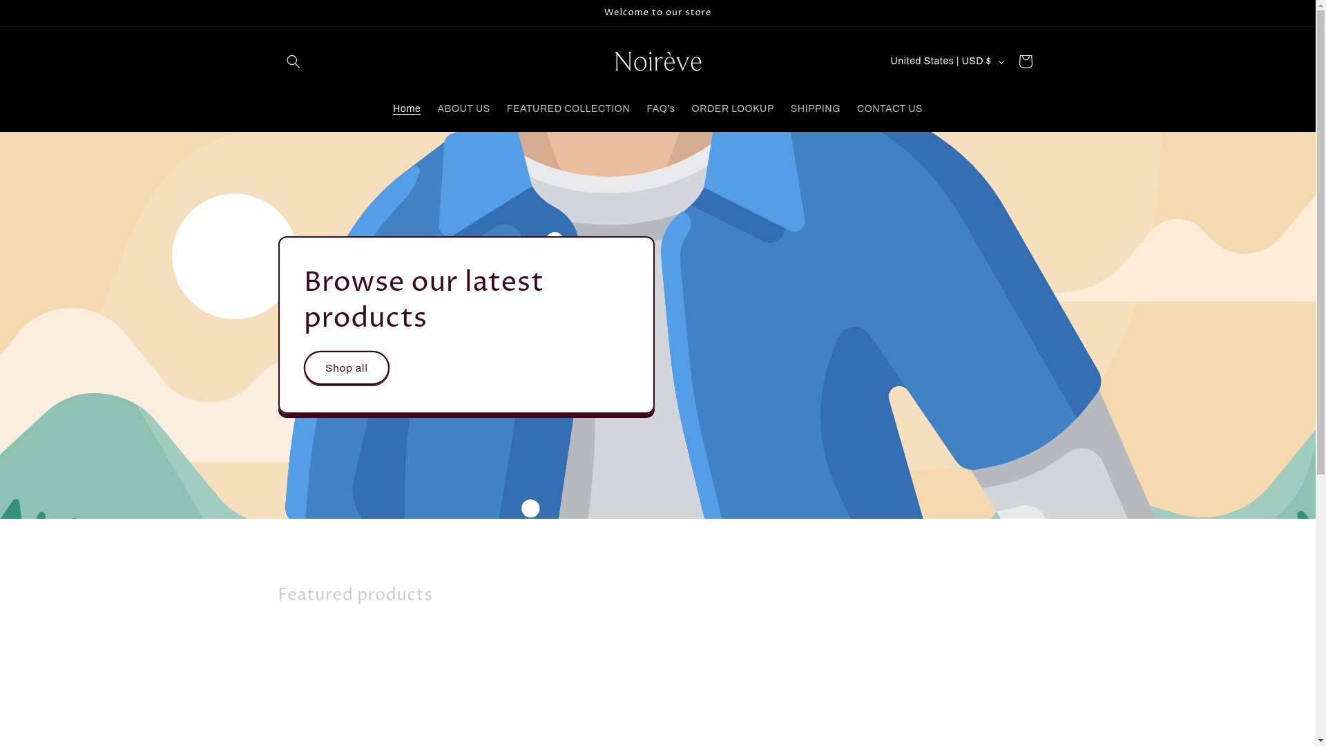 website screenshot of https://noireve.us/
