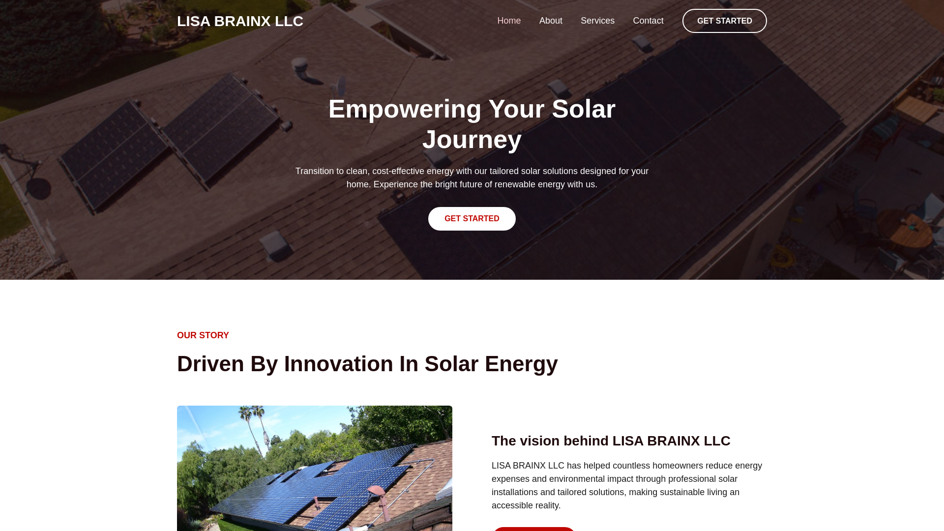 website screenshot of https://lisabrainx.com/