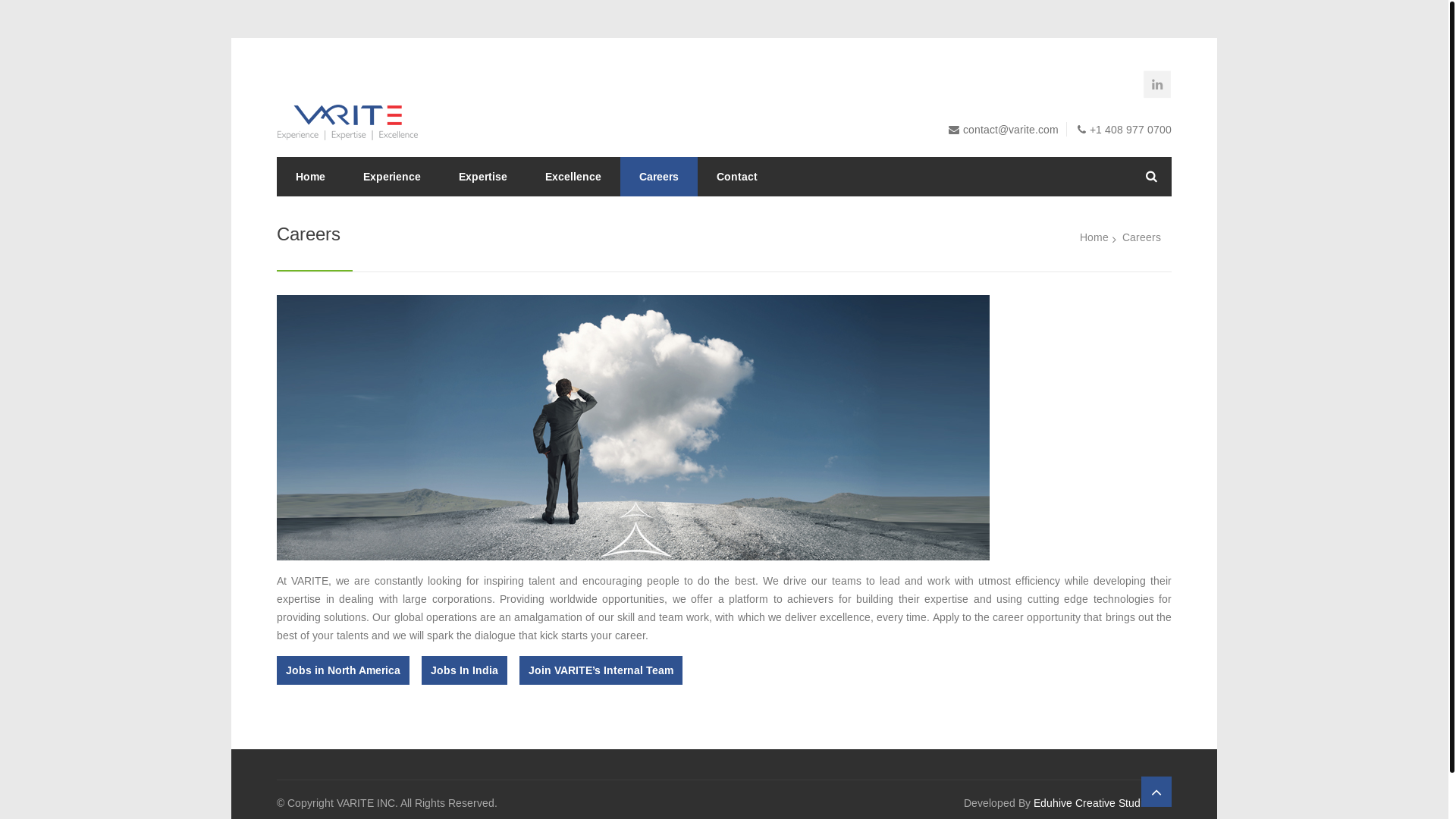 website screenshot of https://www.varite.com/careers/