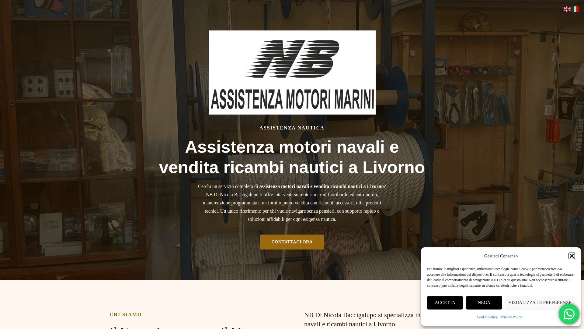 website screenshot of https://nbofficina.it/