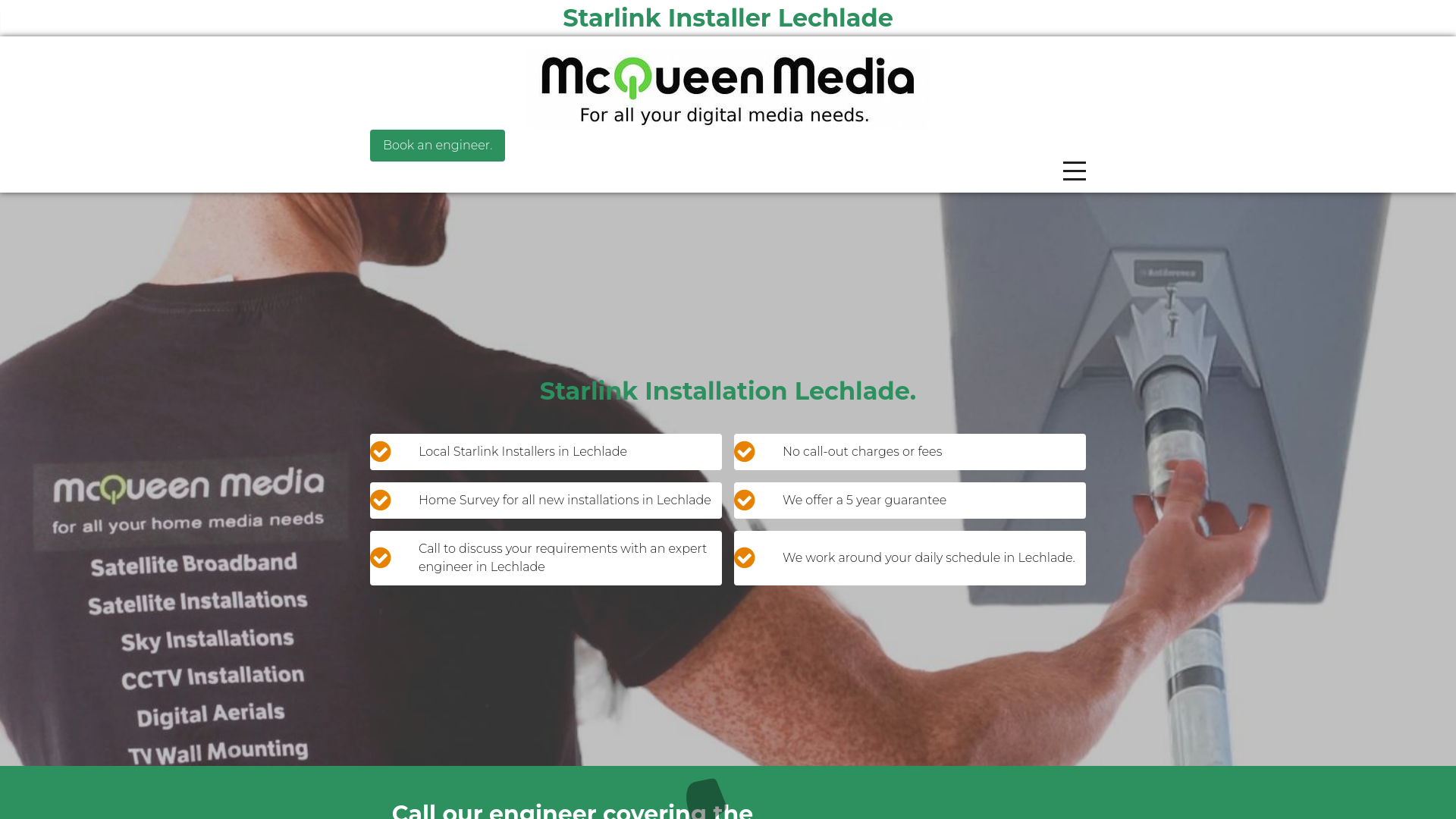 website screenshot of https://sky-link-installer-lechlade.co.uk