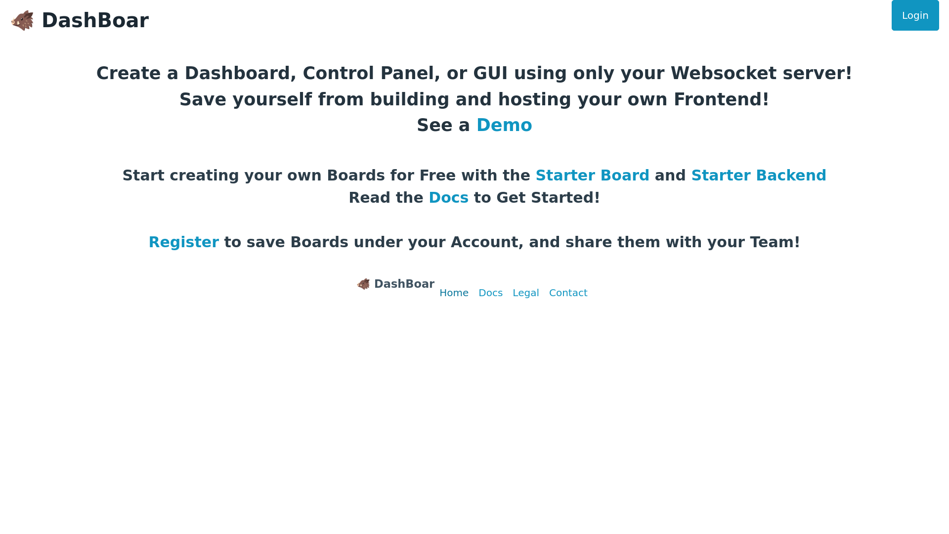 website screenshot of https://dashboar.pages.dev/