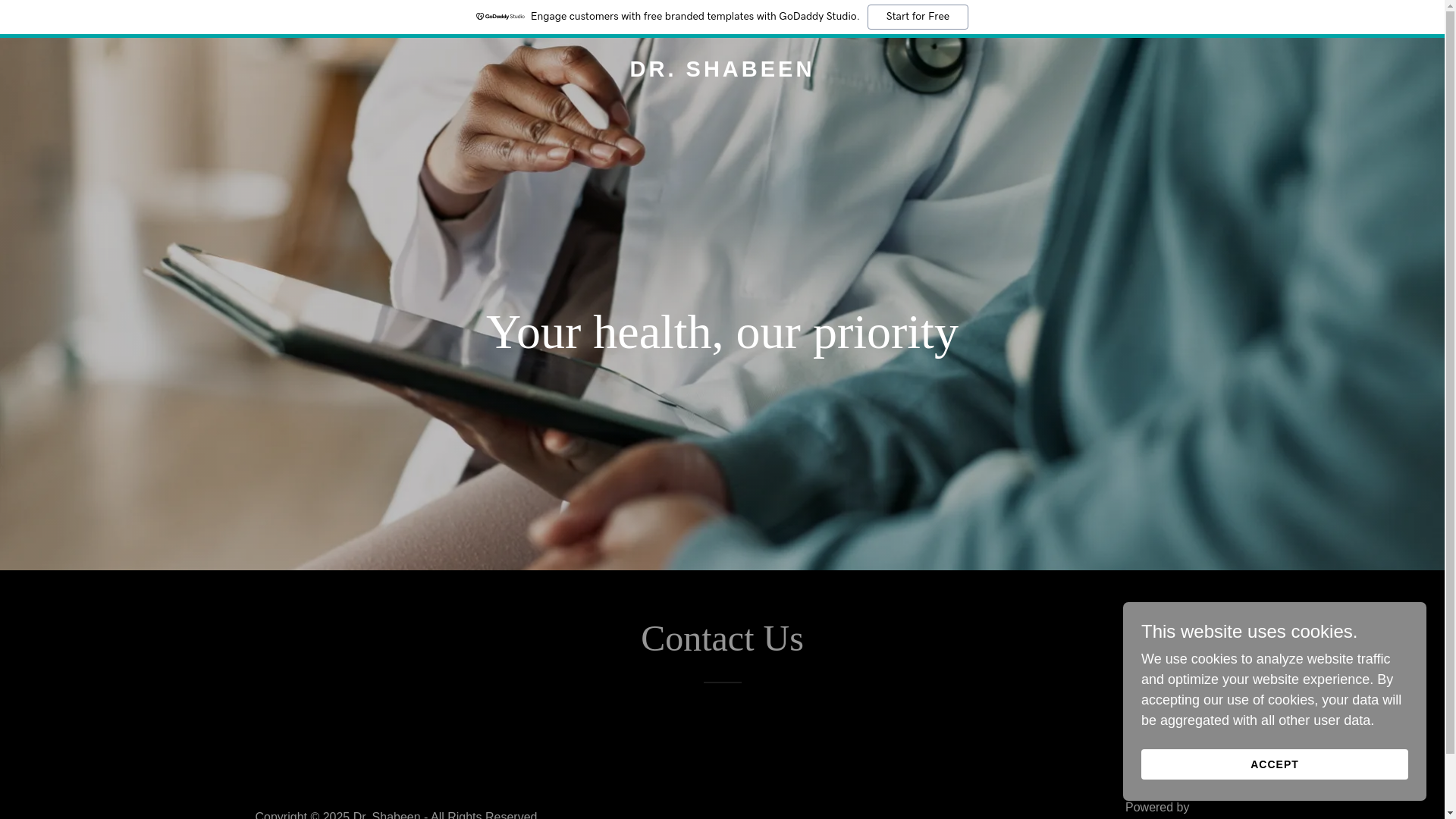 website screenshot of https://drshabeen.com/
