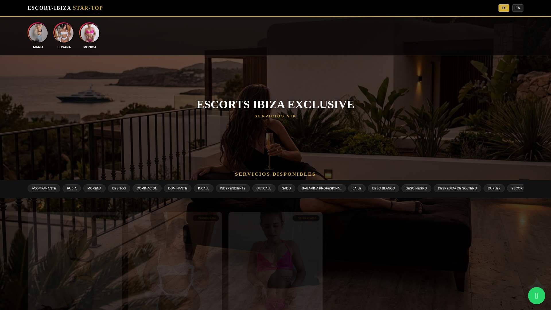 website screenshot of https://escortstartop.com/