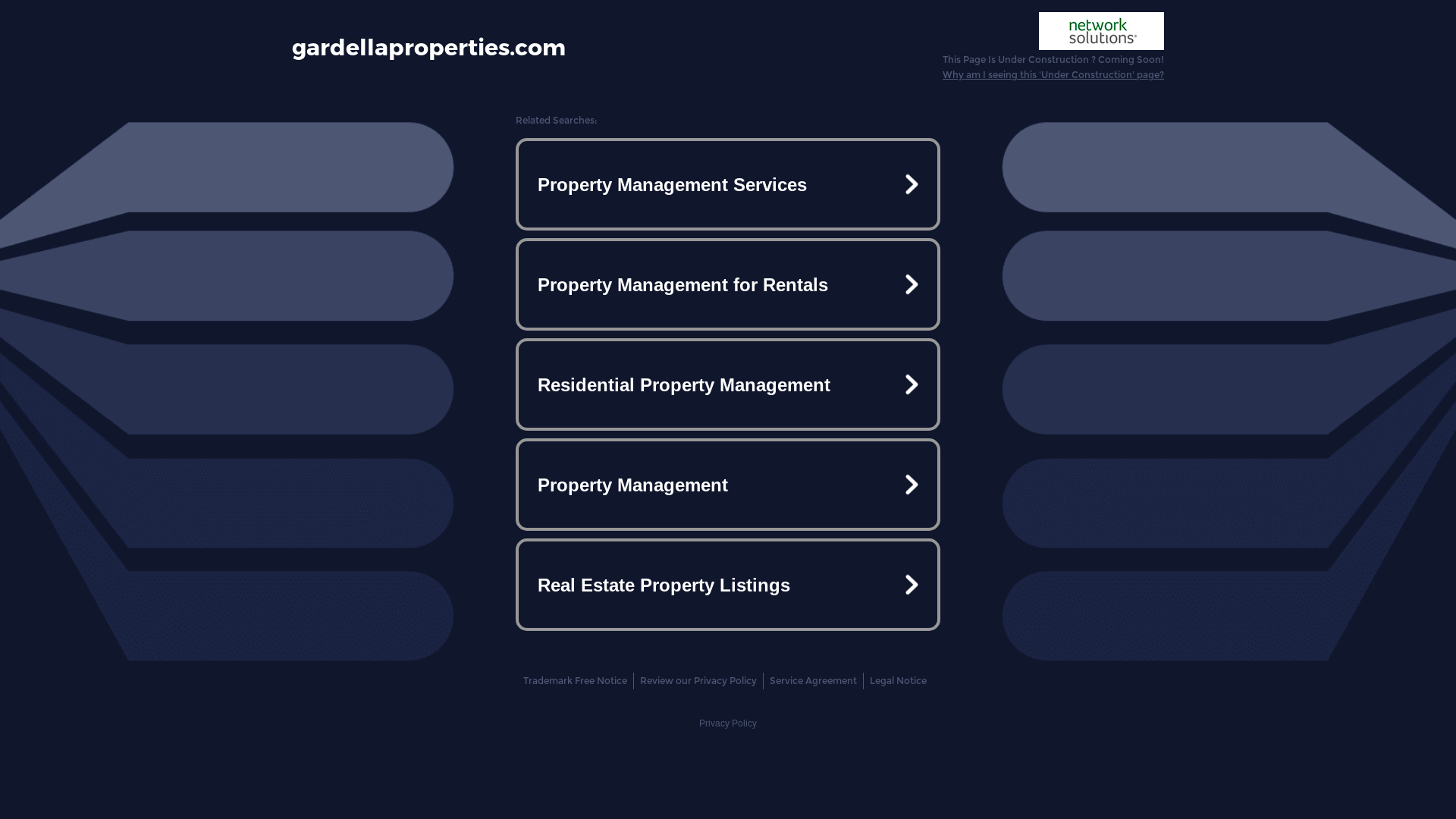 website screenshot of https://gardellaproperties.com/