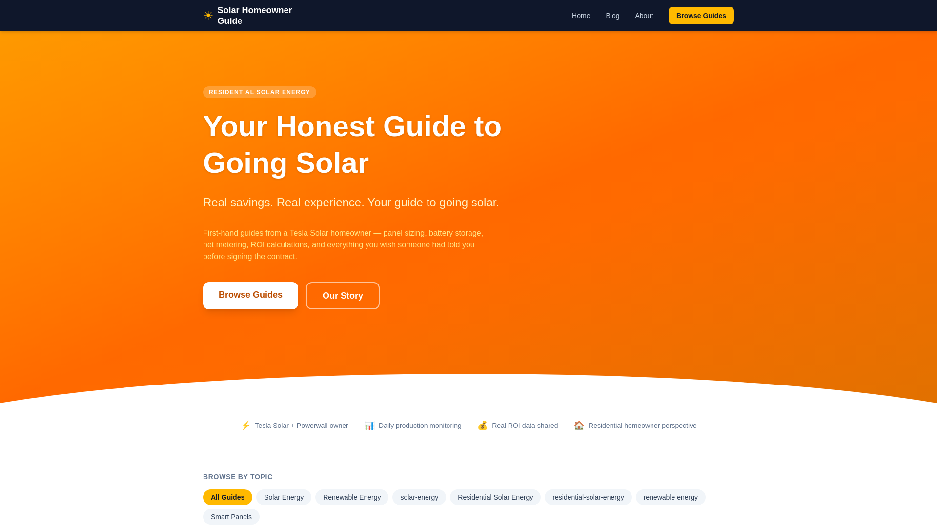 website screenshot of https://solarhomeownerguide.com/