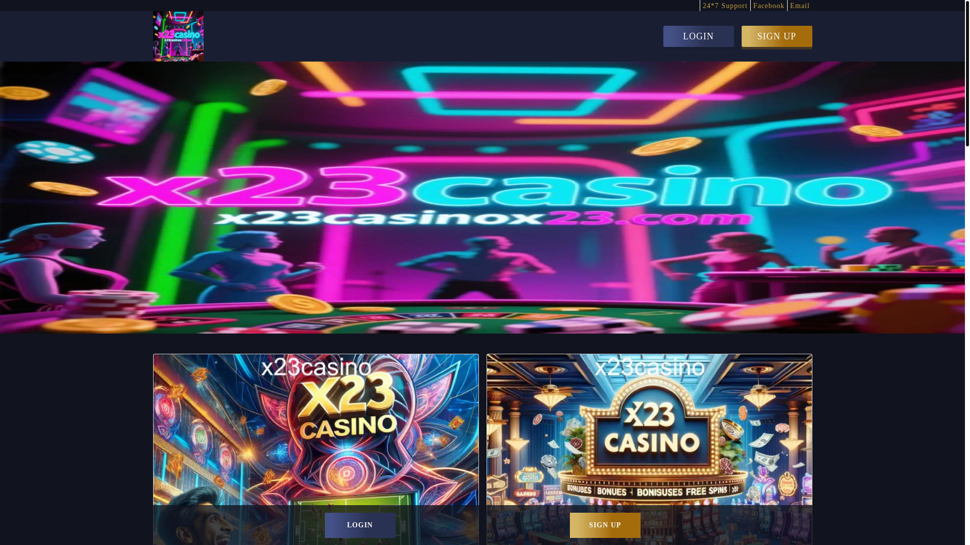 website screenshot of https://x23casinox23.com/