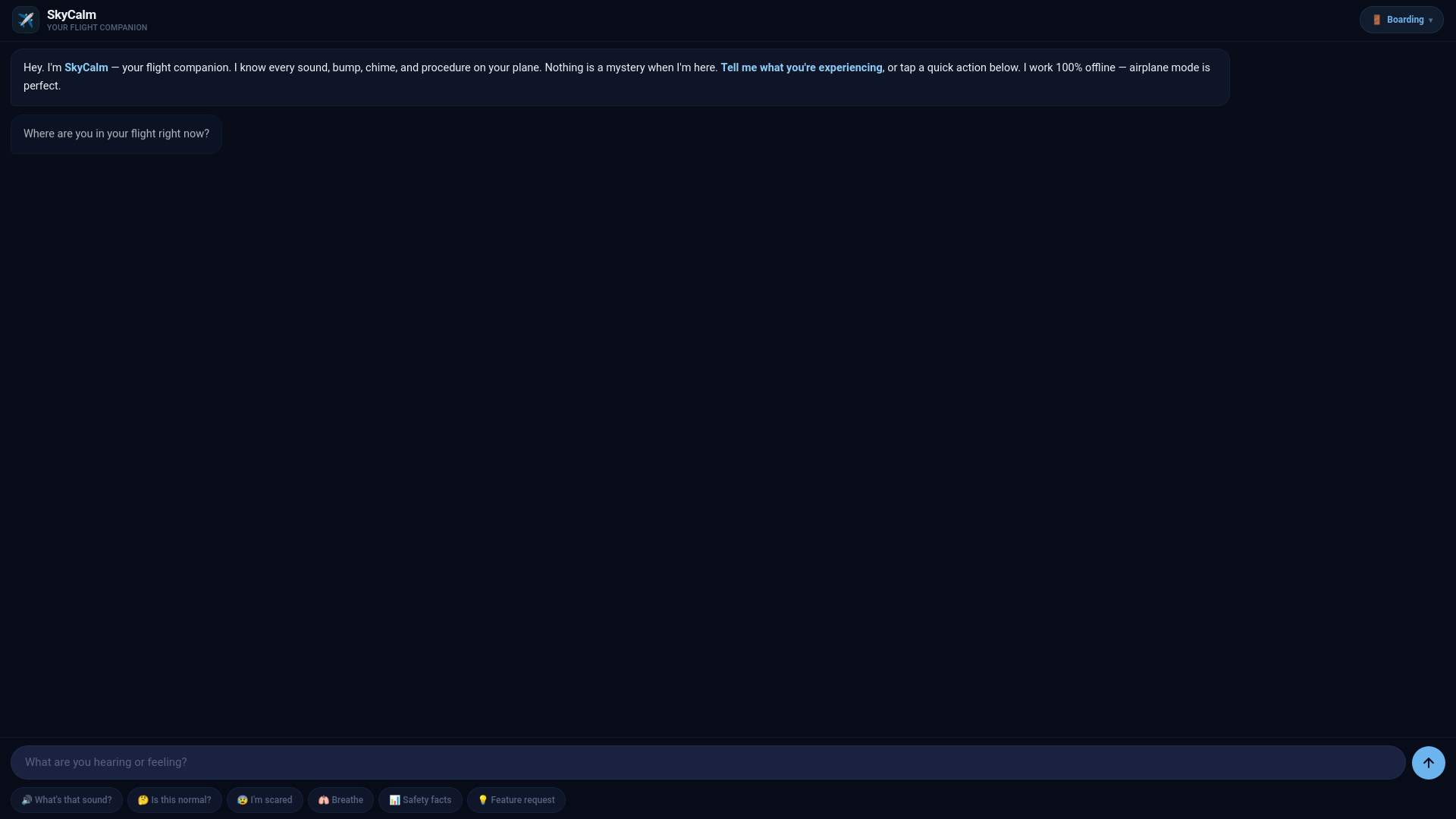 website screenshot of https://skycalm.pages.dev/