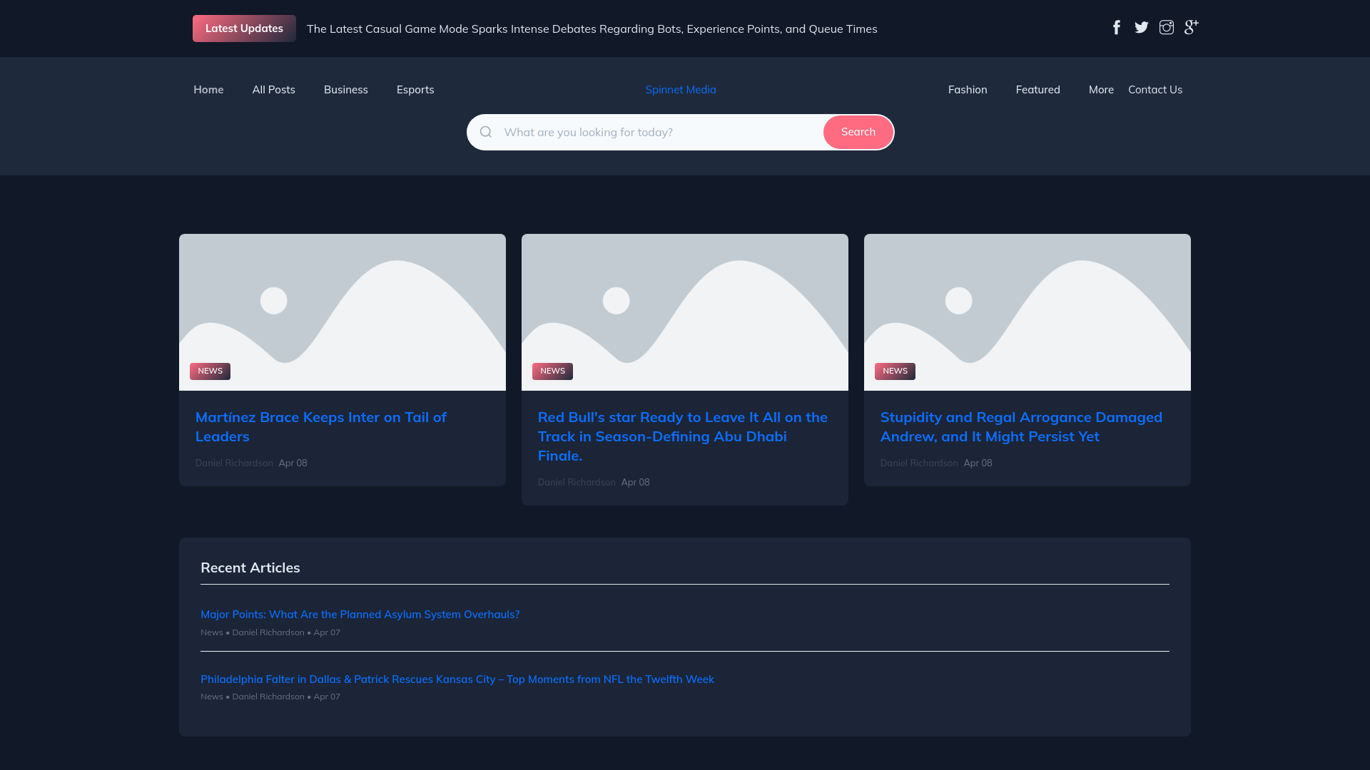 website screenshot of https://spinnetmedia.nl