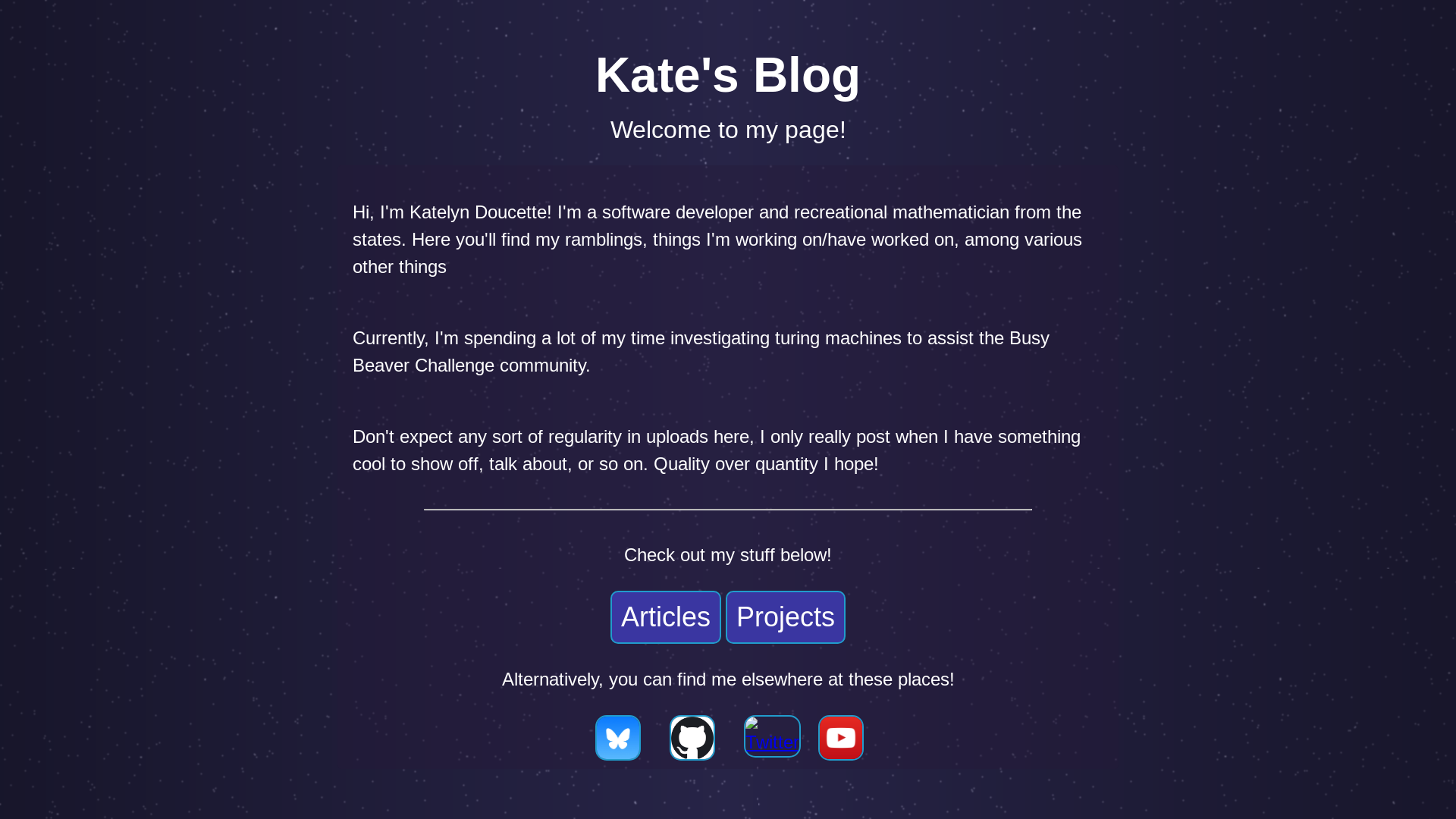 website screenshot of https://katelyndoucette.com/