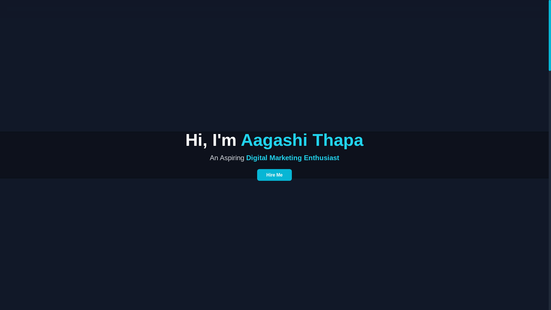 website screenshot of https://aagashi.pages.dev/