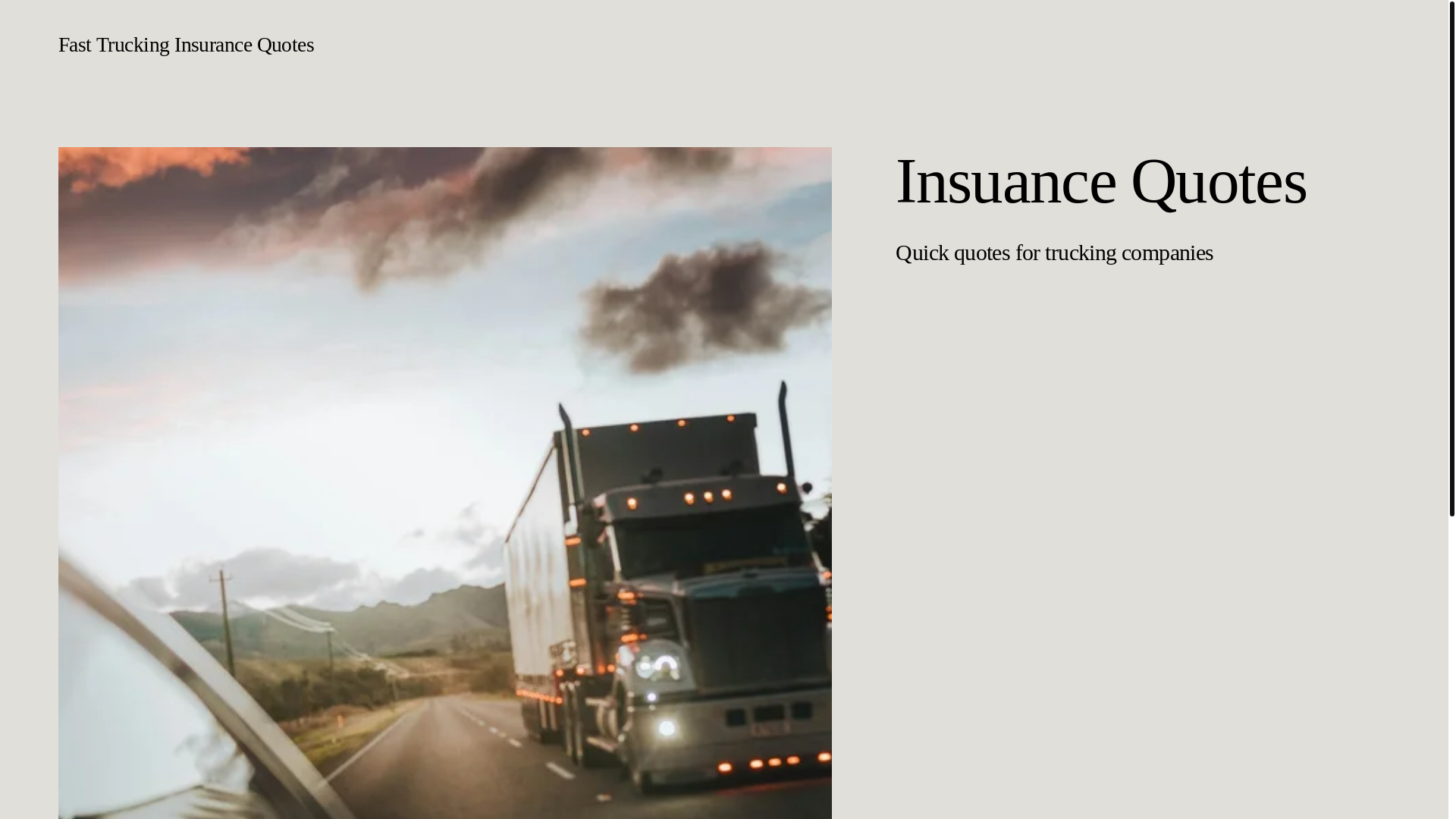 website screenshot of https://truckinginsco.com/