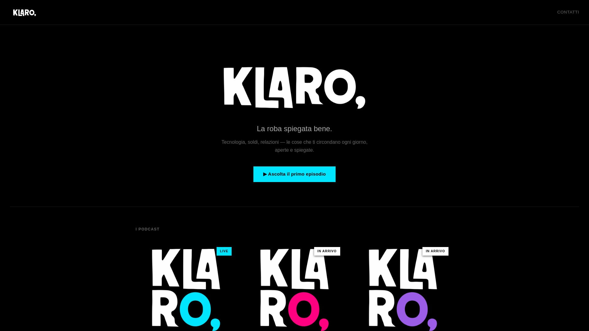 website screenshot of https://klaro.pages.dev/