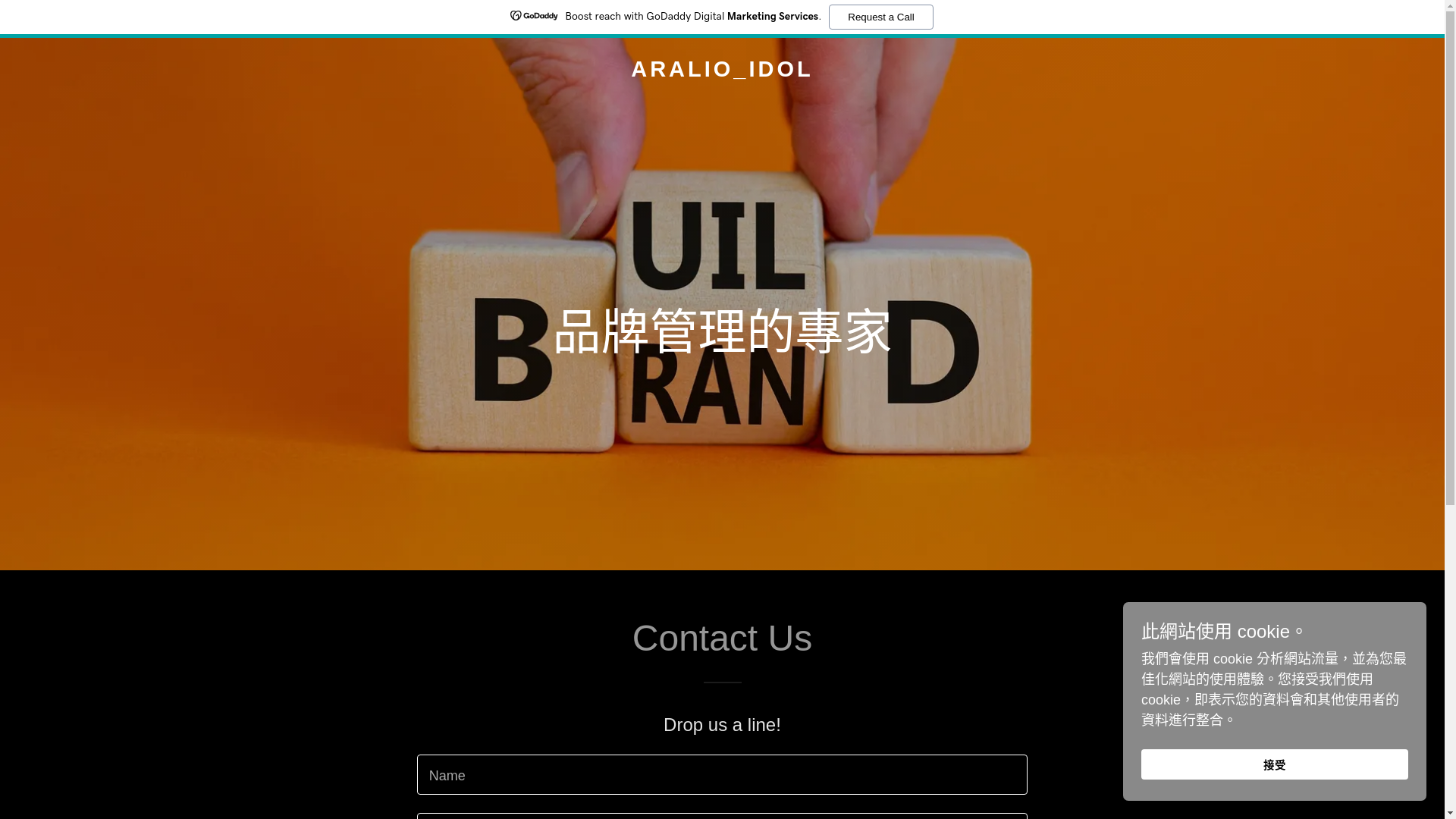 website screenshot of https://aralioidolwinktal.com/