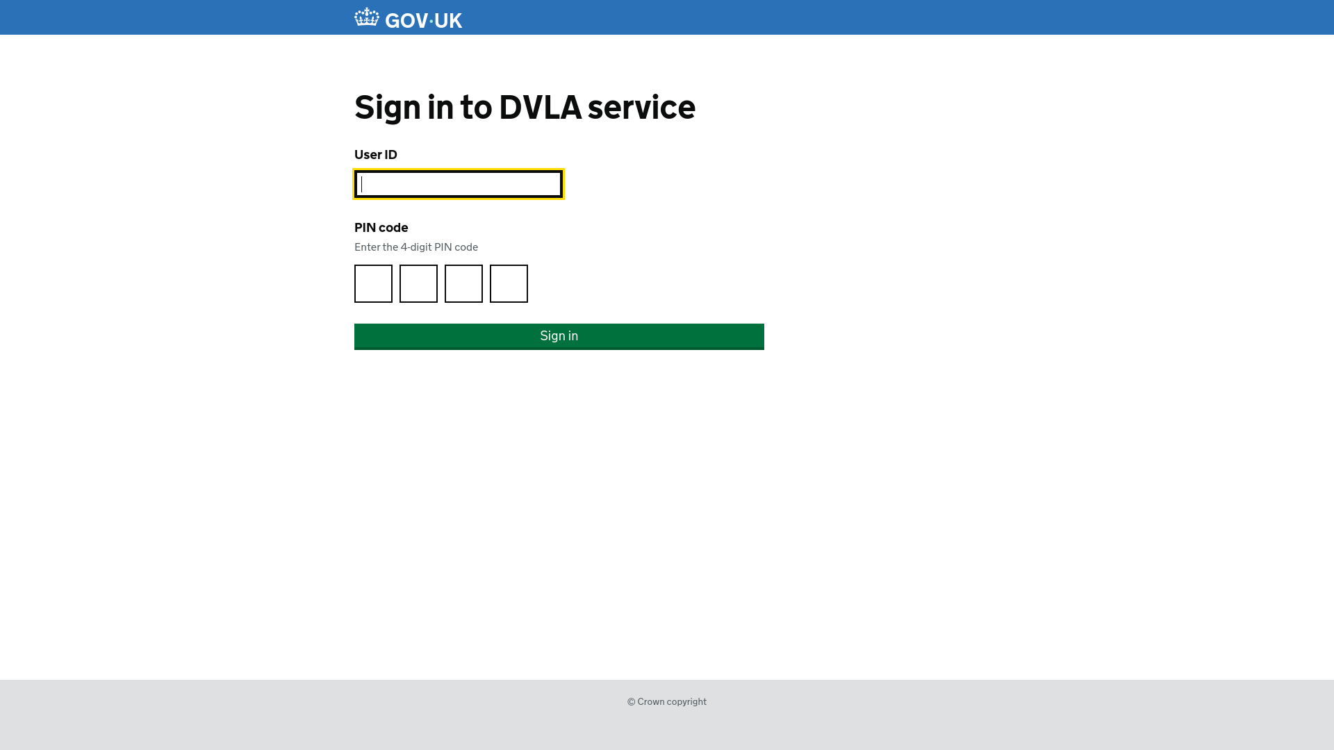 website screenshot of https://gov-uk-buy-sell-vehicle.net/