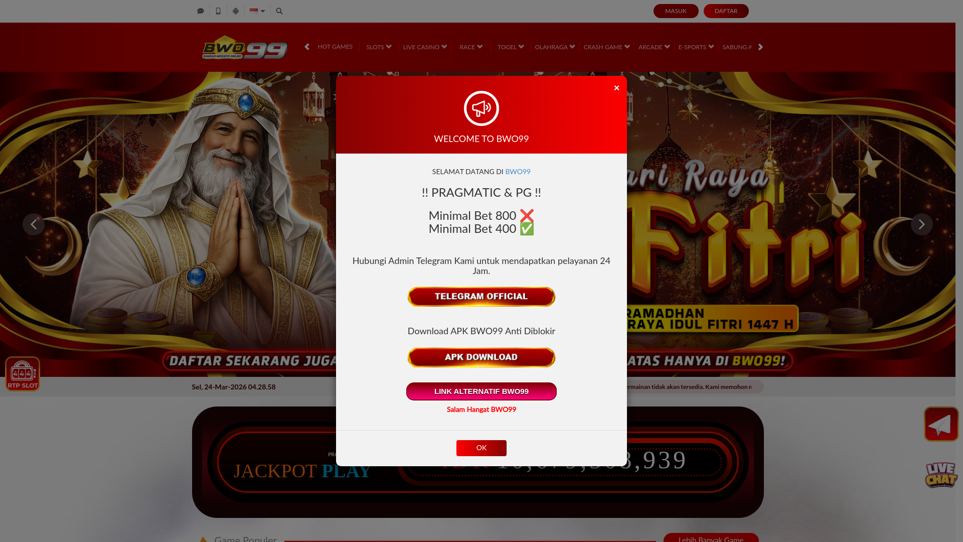 website screenshot of https://bwo99-marchcerah.space/