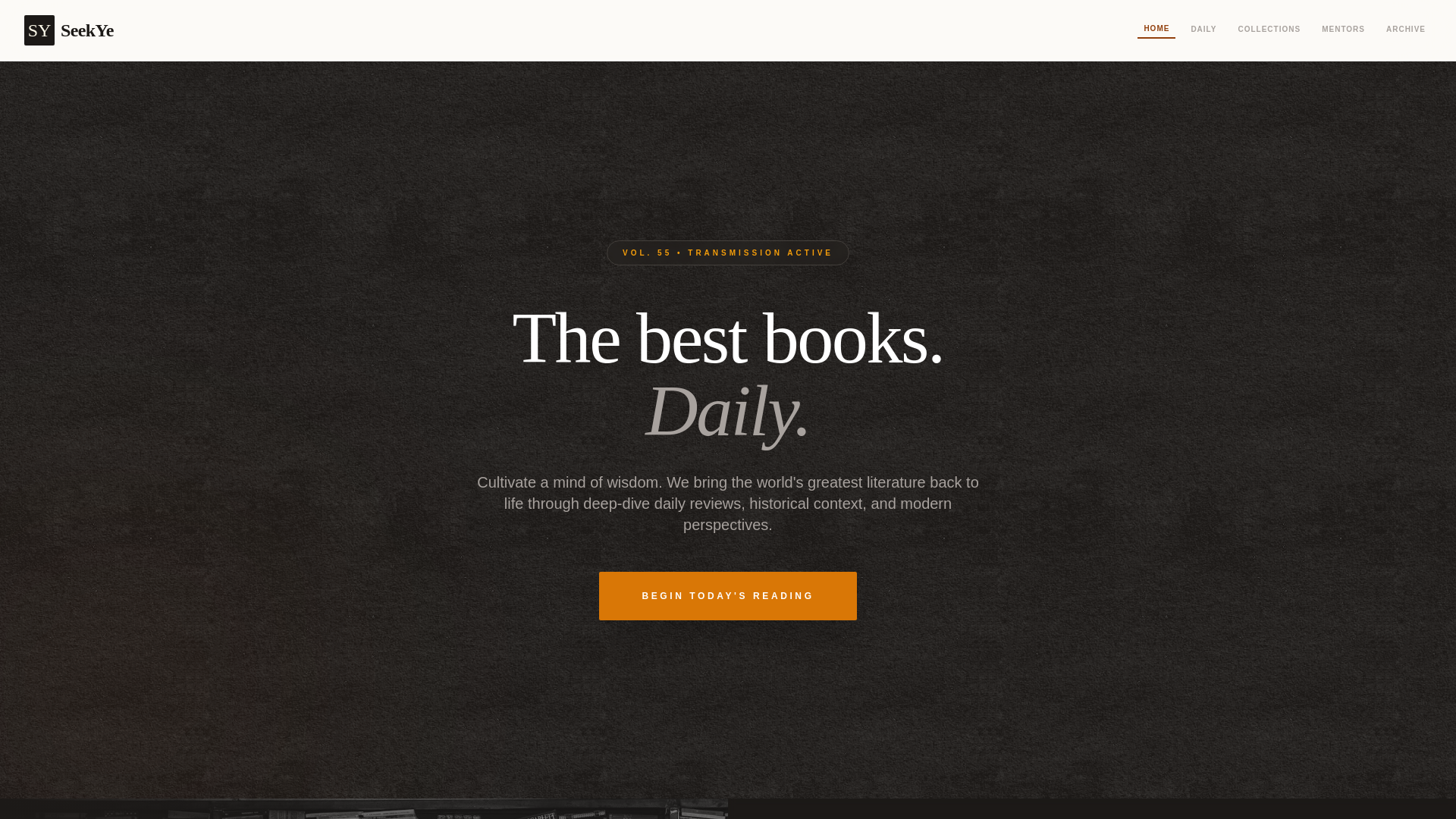 website screenshot of https://seekandteach.com/