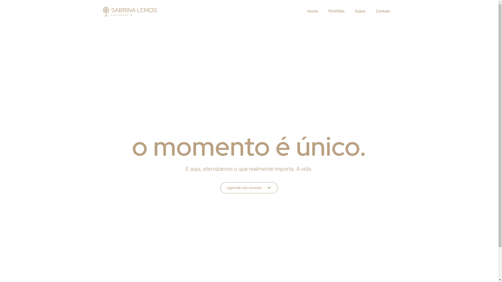 website screenshot of https://sabrinalemosfotografia.com.br/