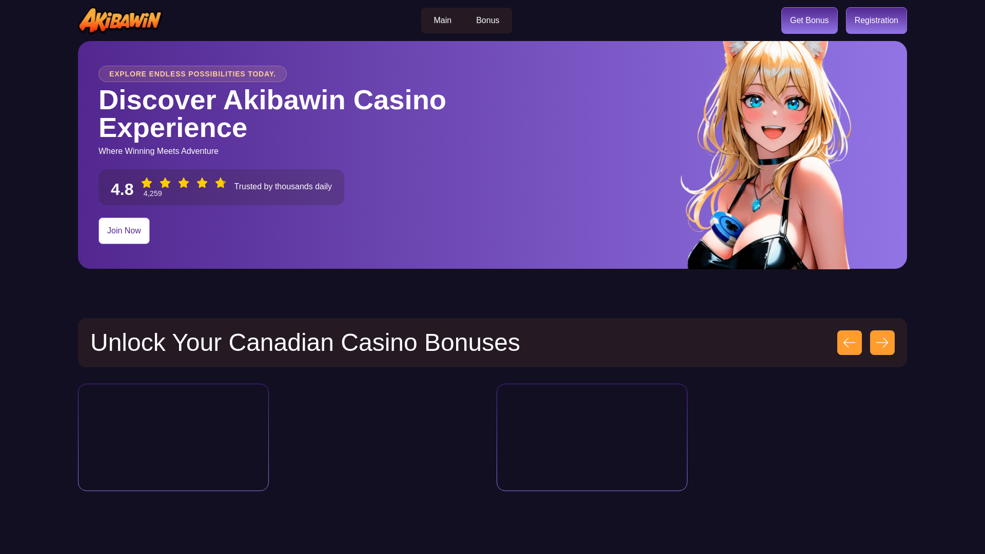 website screenshot of https://akibawin-casino-games.pages.dev/
