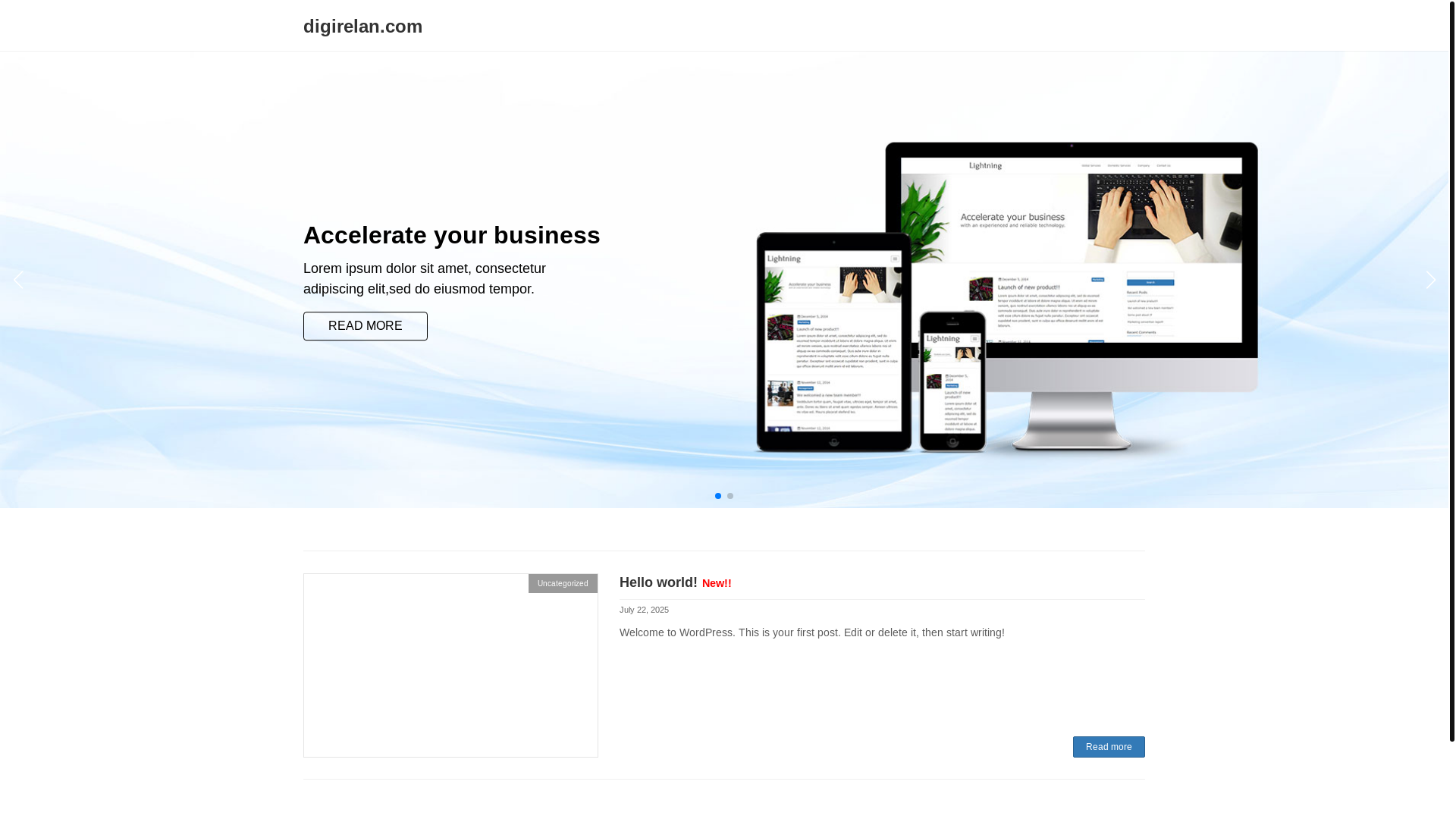website screenshot of https://digirelan.com/