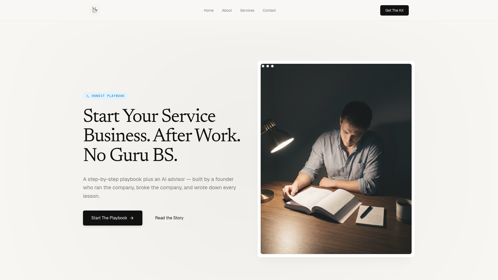 website screenshot of https://the-founder-kit.pages.dev/