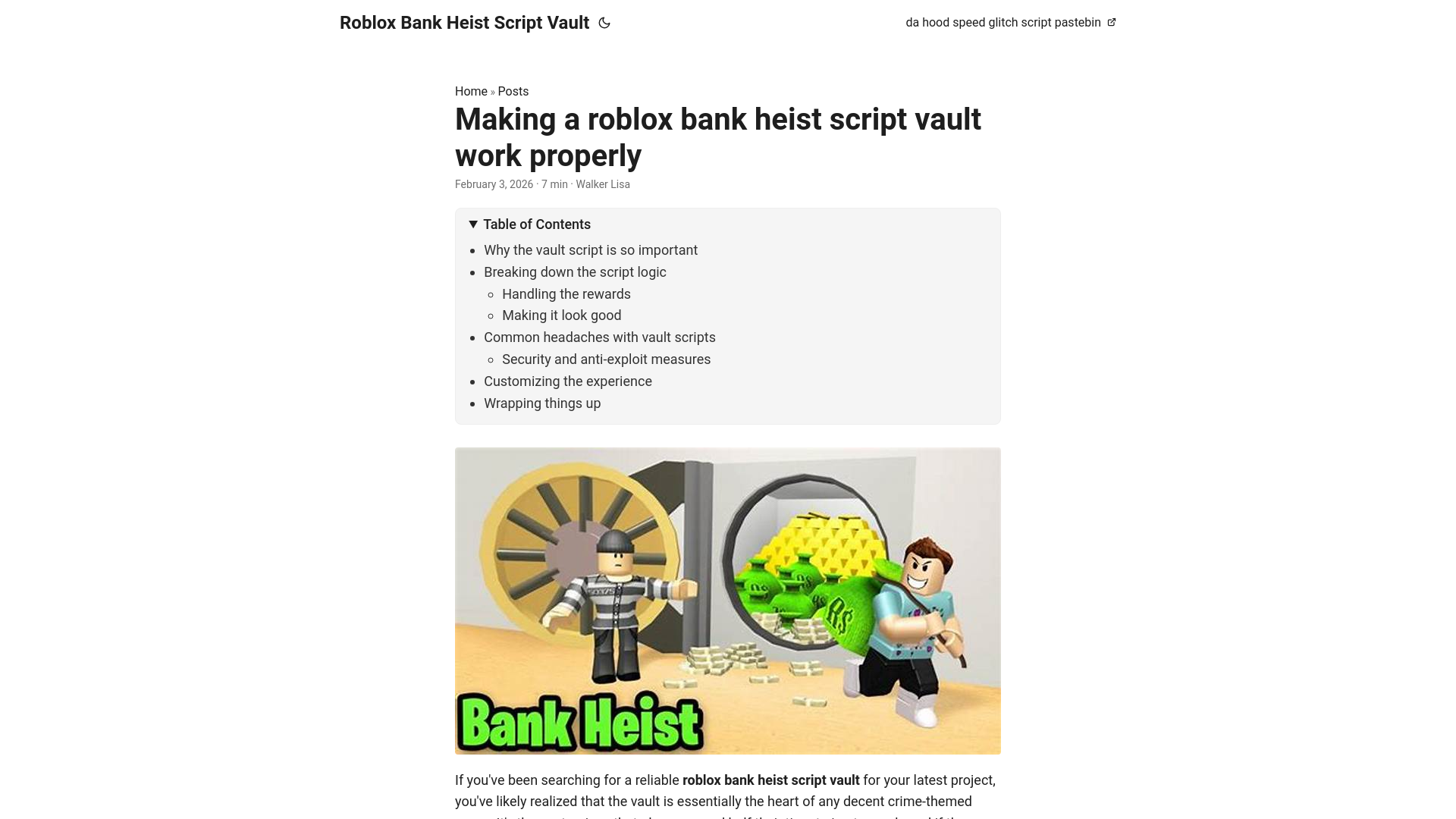 website screenshot of https://roblox-bank-heist-script-vault.pages.dev/