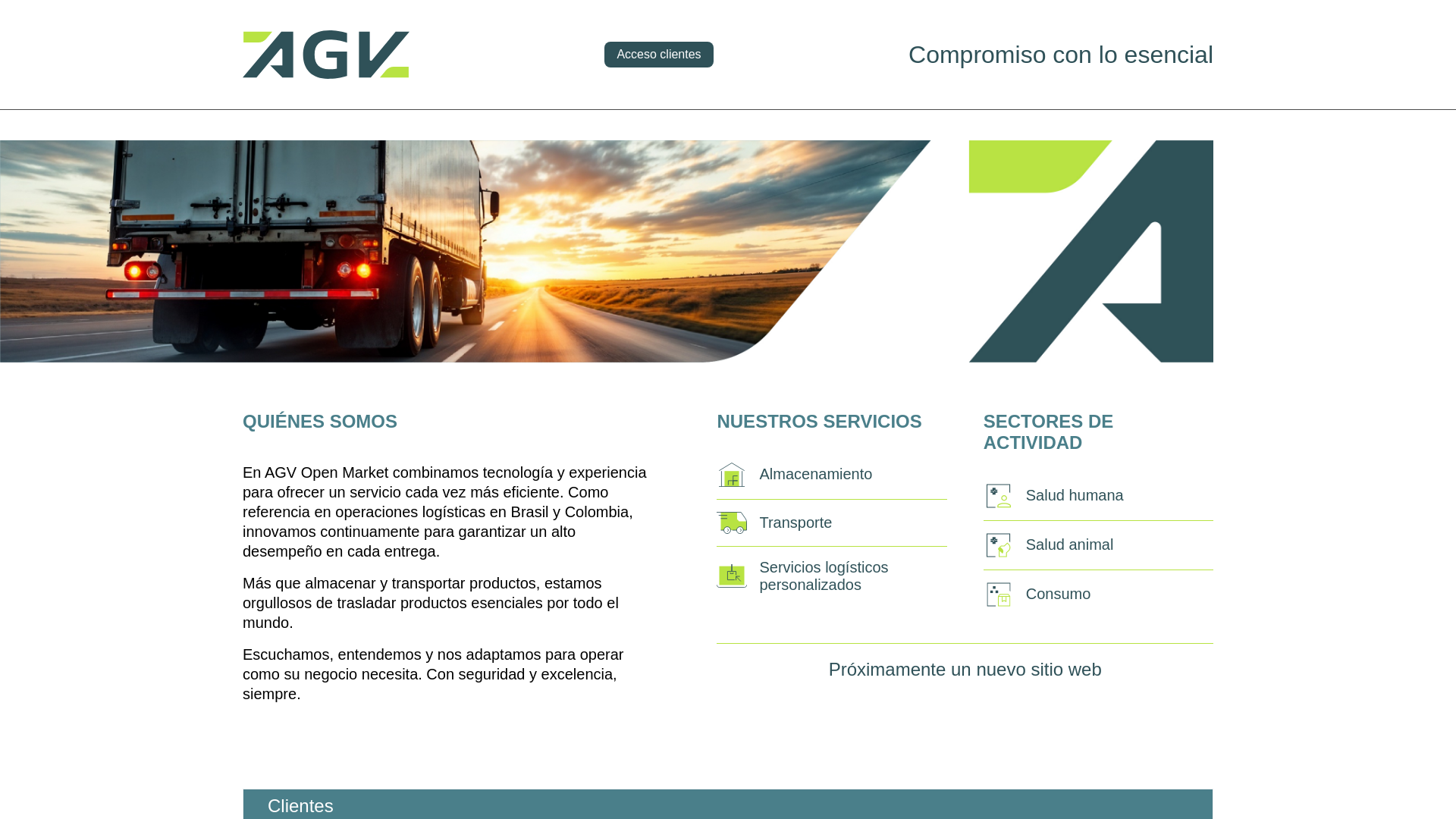 website screenshot of https://agv.co