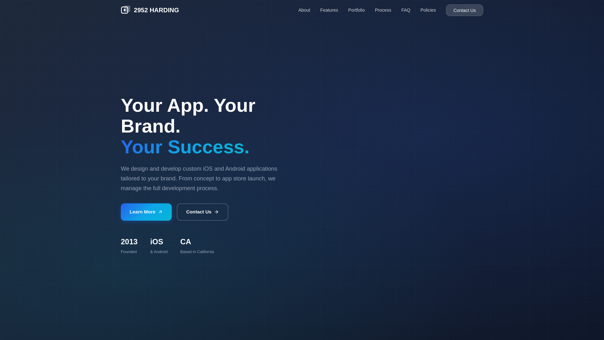 website screenshot of https://2952harding.com/