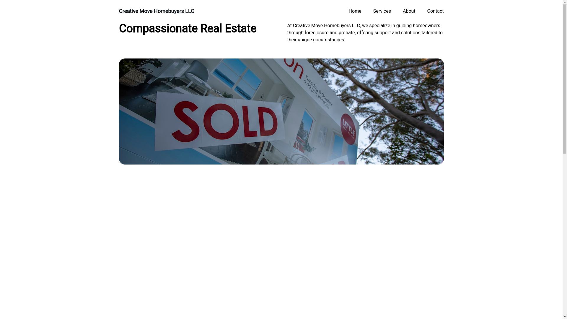 website screenshot of https://mycreativemove.com/