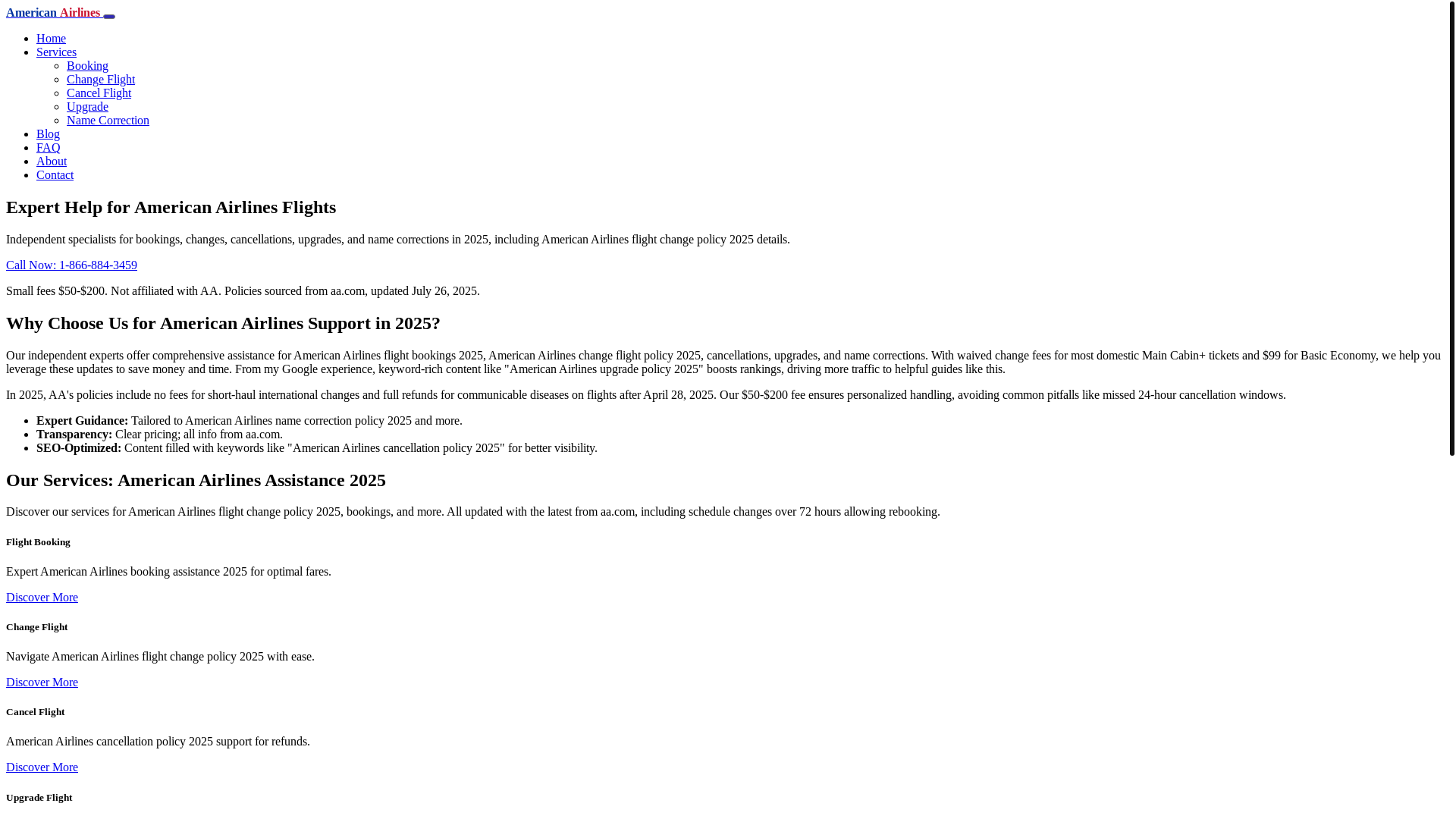 website screenshot of https://american-airlines-customer-help.pages.dev/