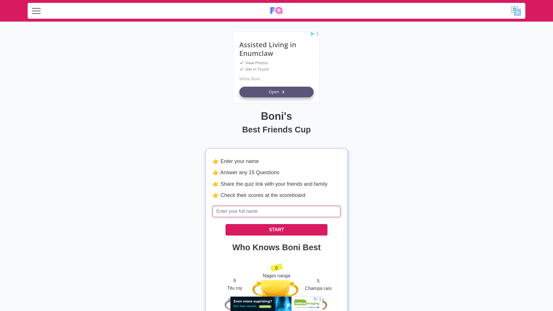 website screenshot of https://www.friendshipquizzes.link/quiz/3d473b