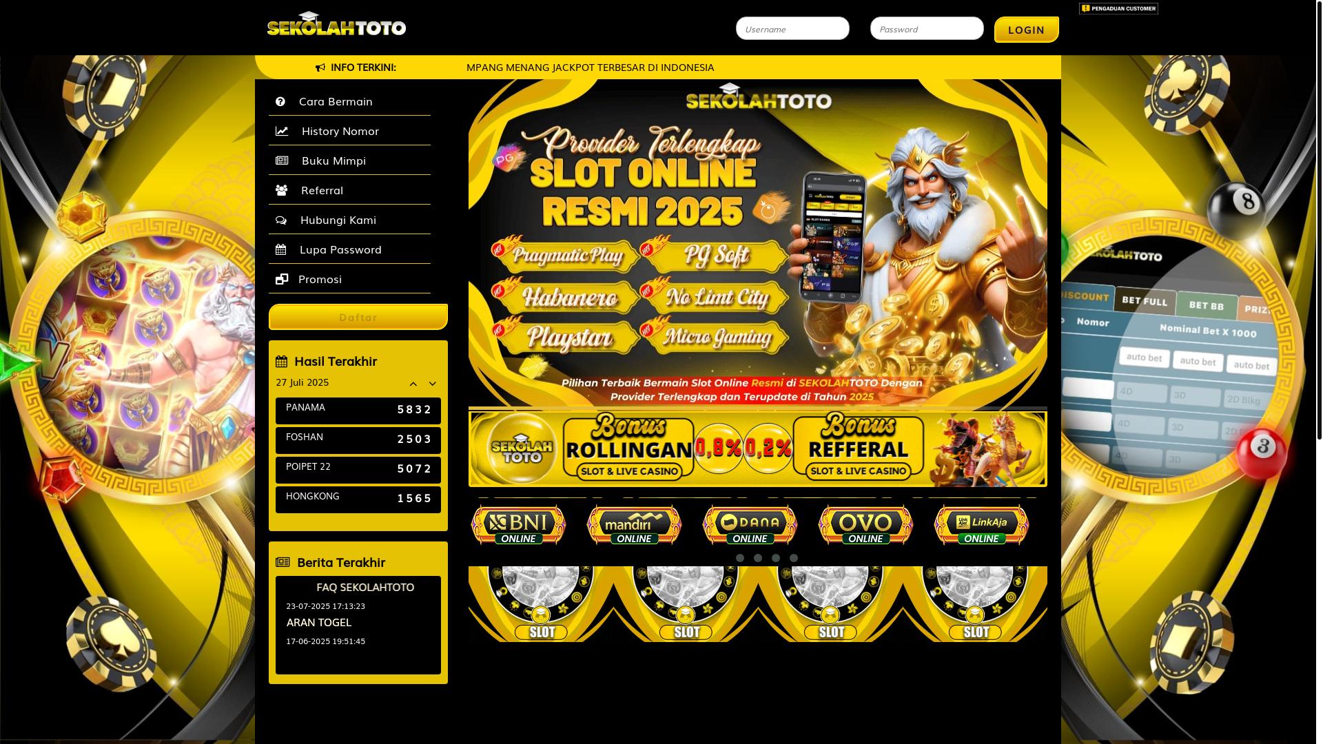 website screenshot of https://loketsekolah.com/