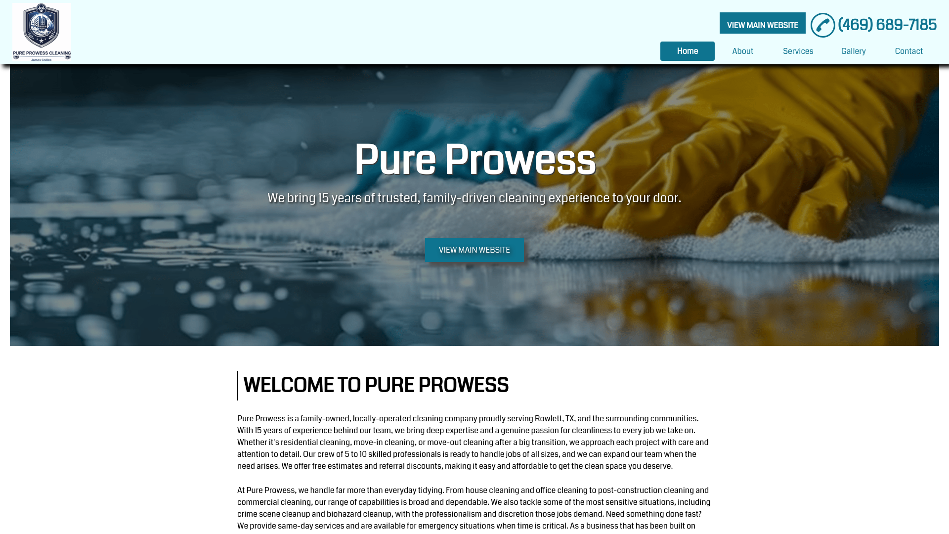 website screenshot of https://biohazardcleanuprowlett.com