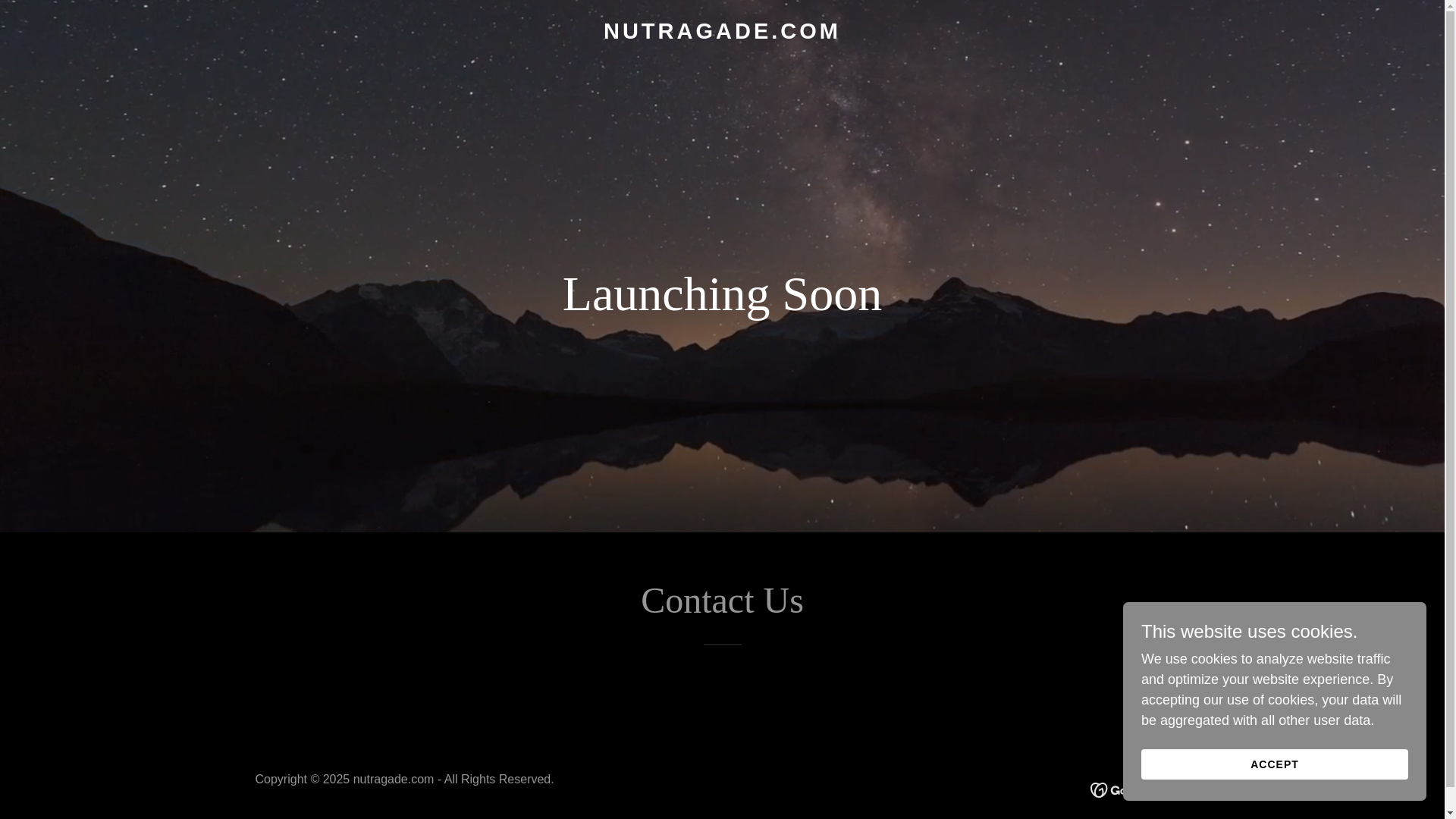 website screenshot of https://nutragade.com/