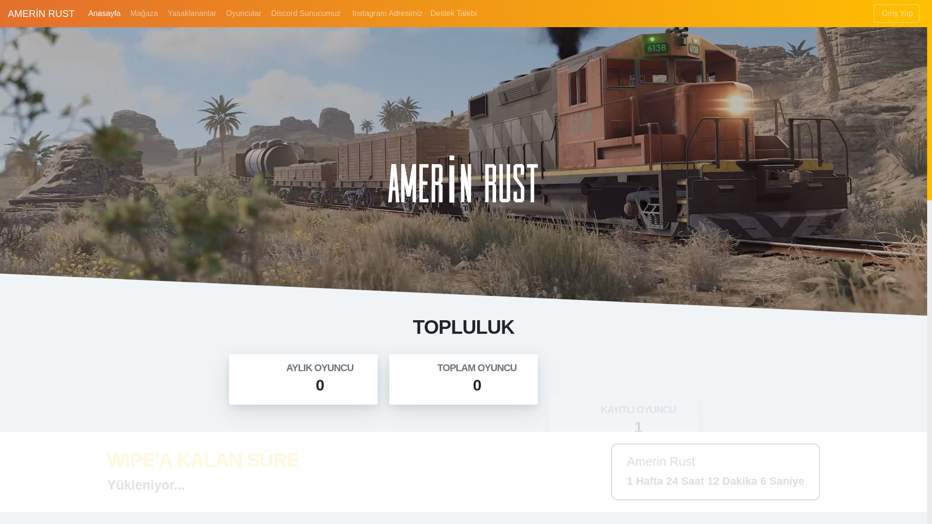 website screenshot of https://amerinrust.com.tr/