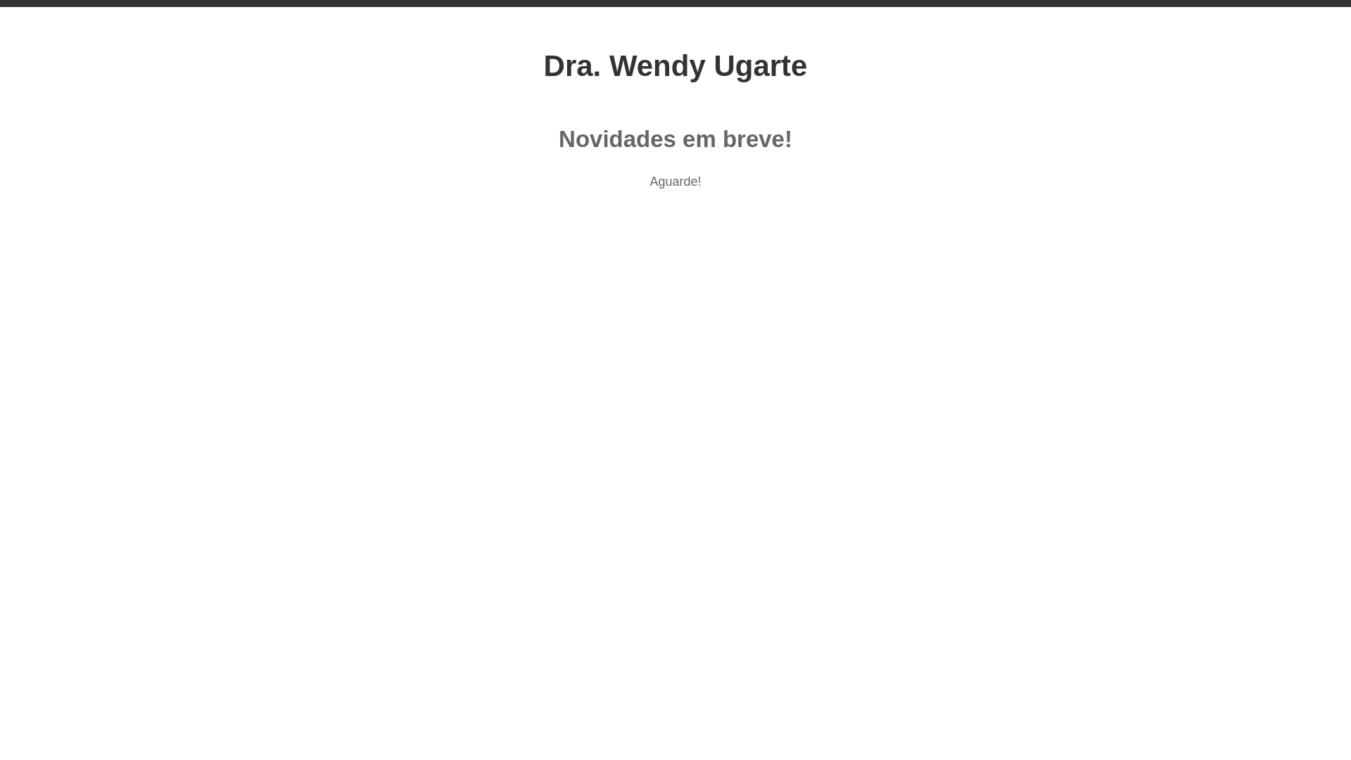 website screenshot of https://wendyugarte.com.br