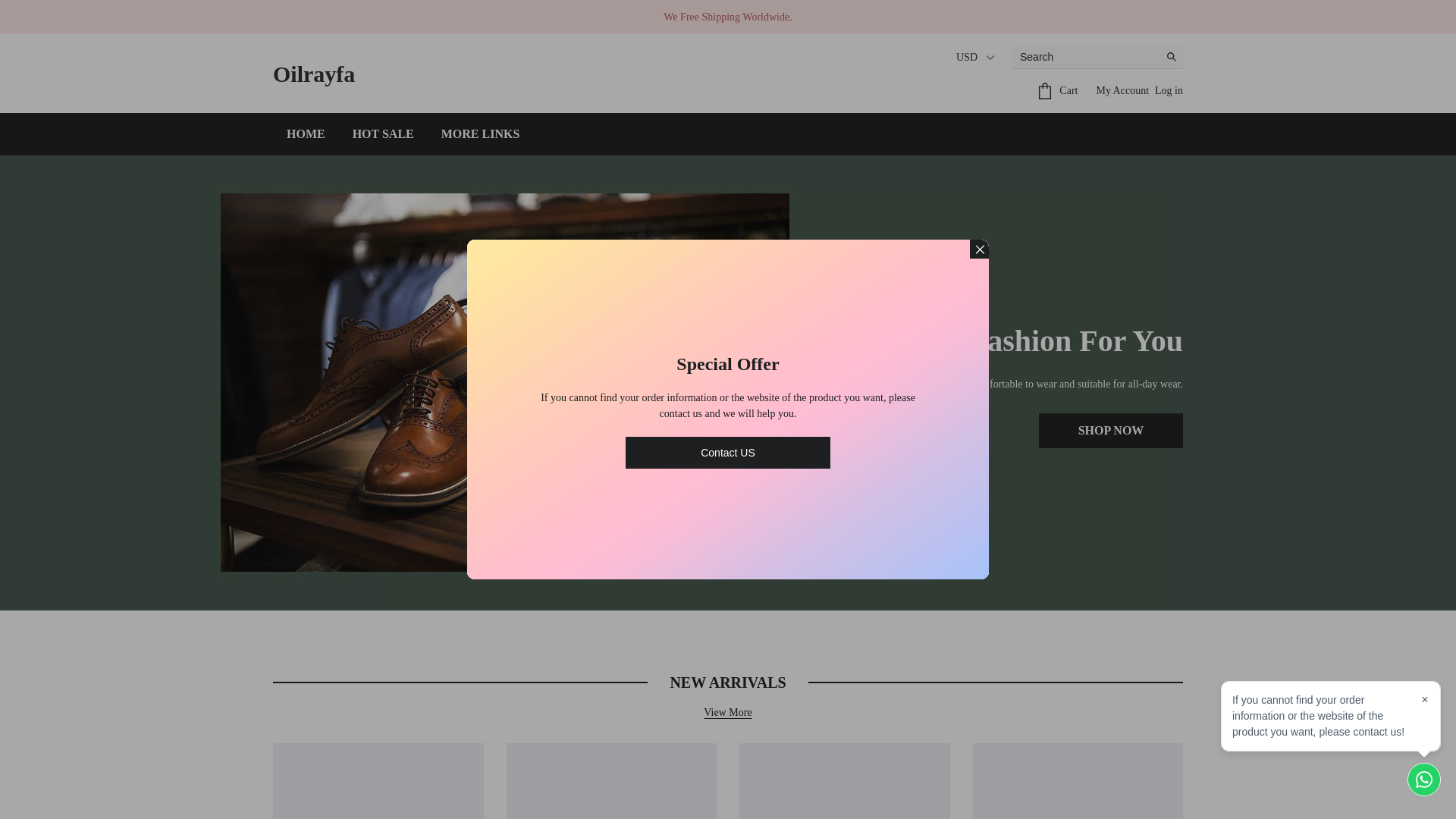 website screenshot of https://oilrayfa.com/