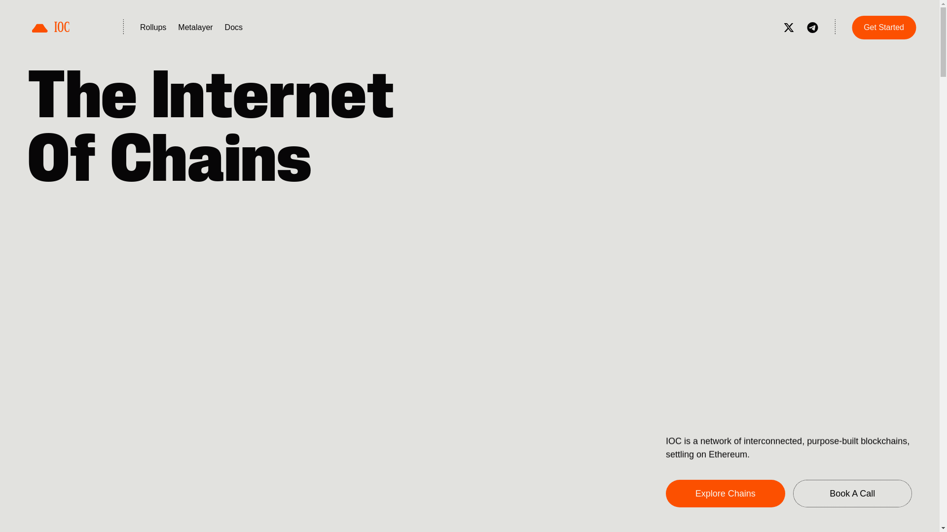 website screenshot of https://internetofchains.vip/