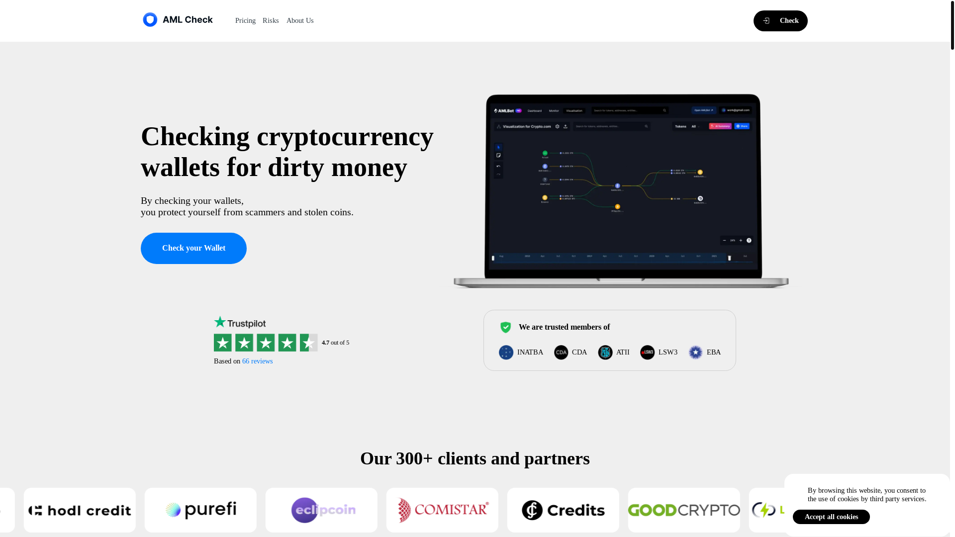 website screenshot of https://ethercheck.app/
