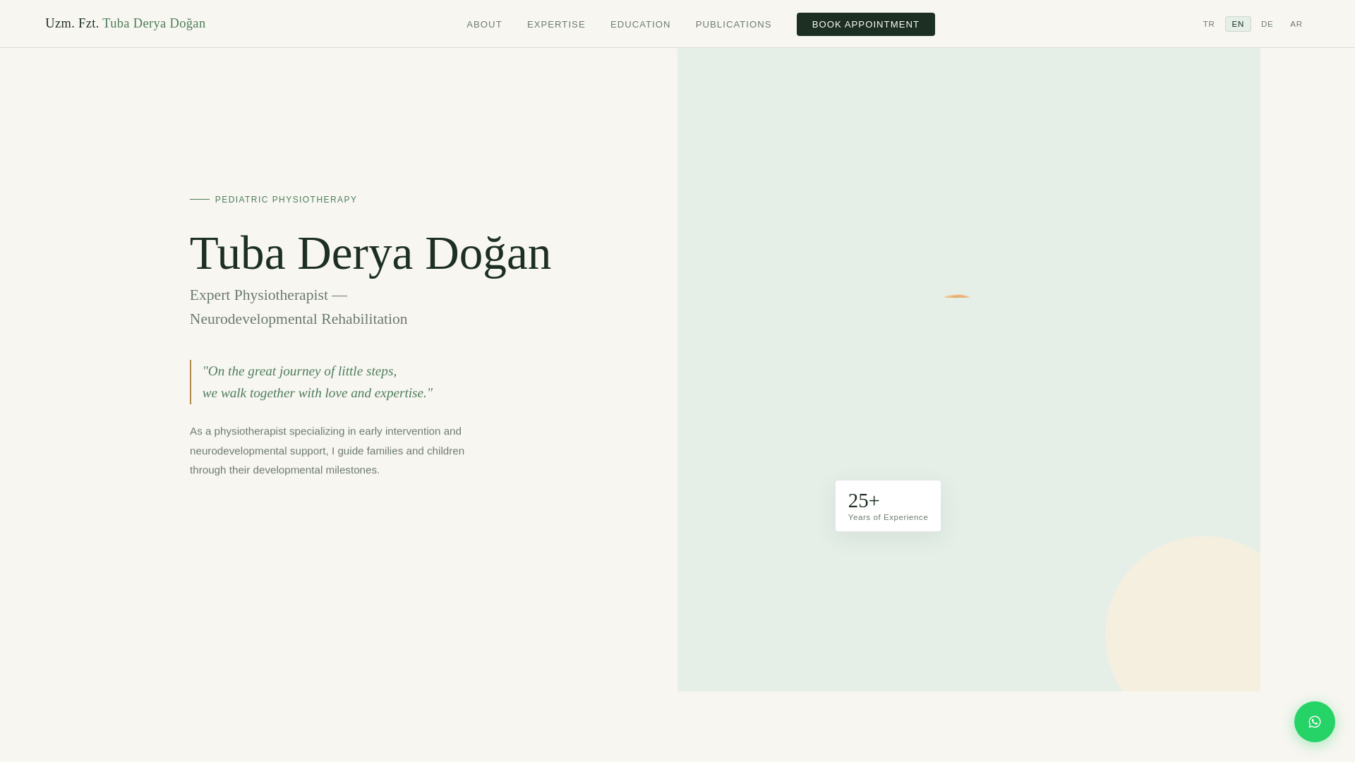 website screenshot of https://tubaderyadogan.com/