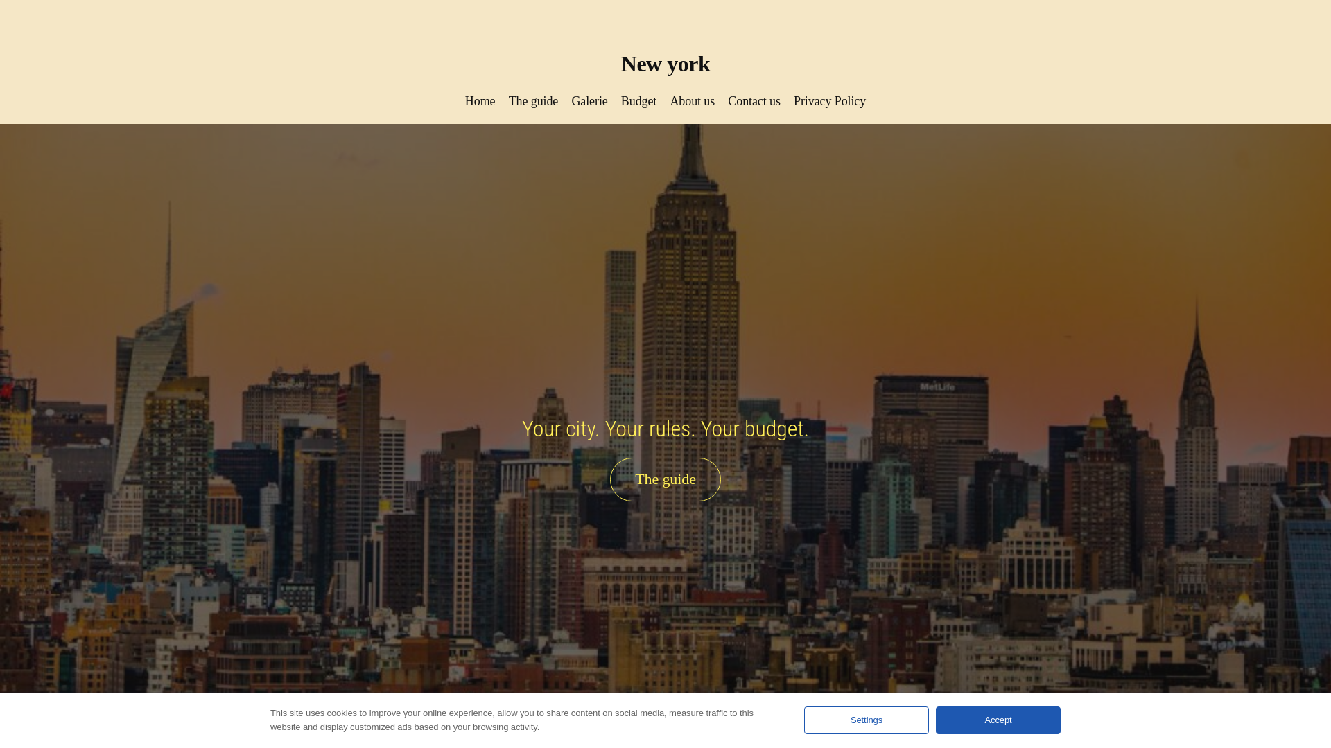 website screenshot of https://studentguideofny.be