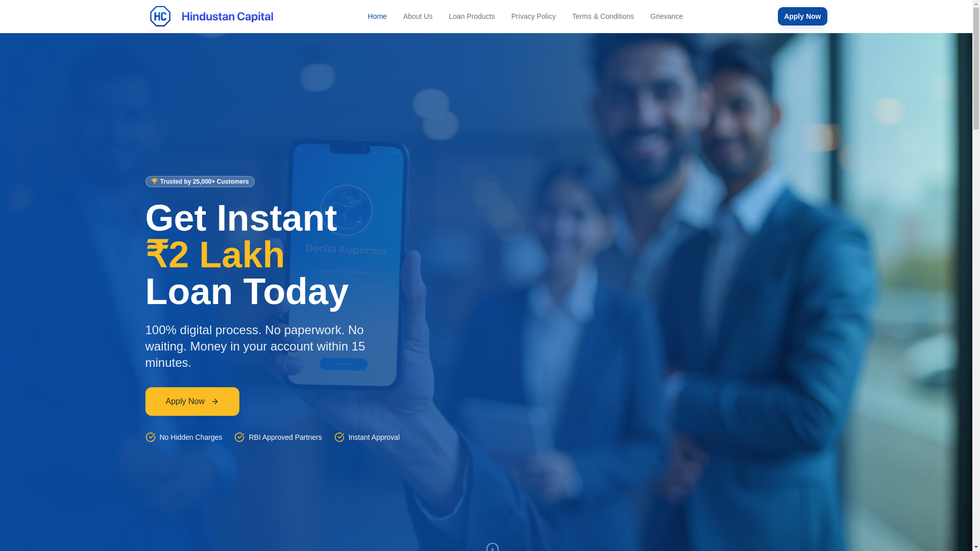 website screenshot of https://hindustancapital.pages.dev/