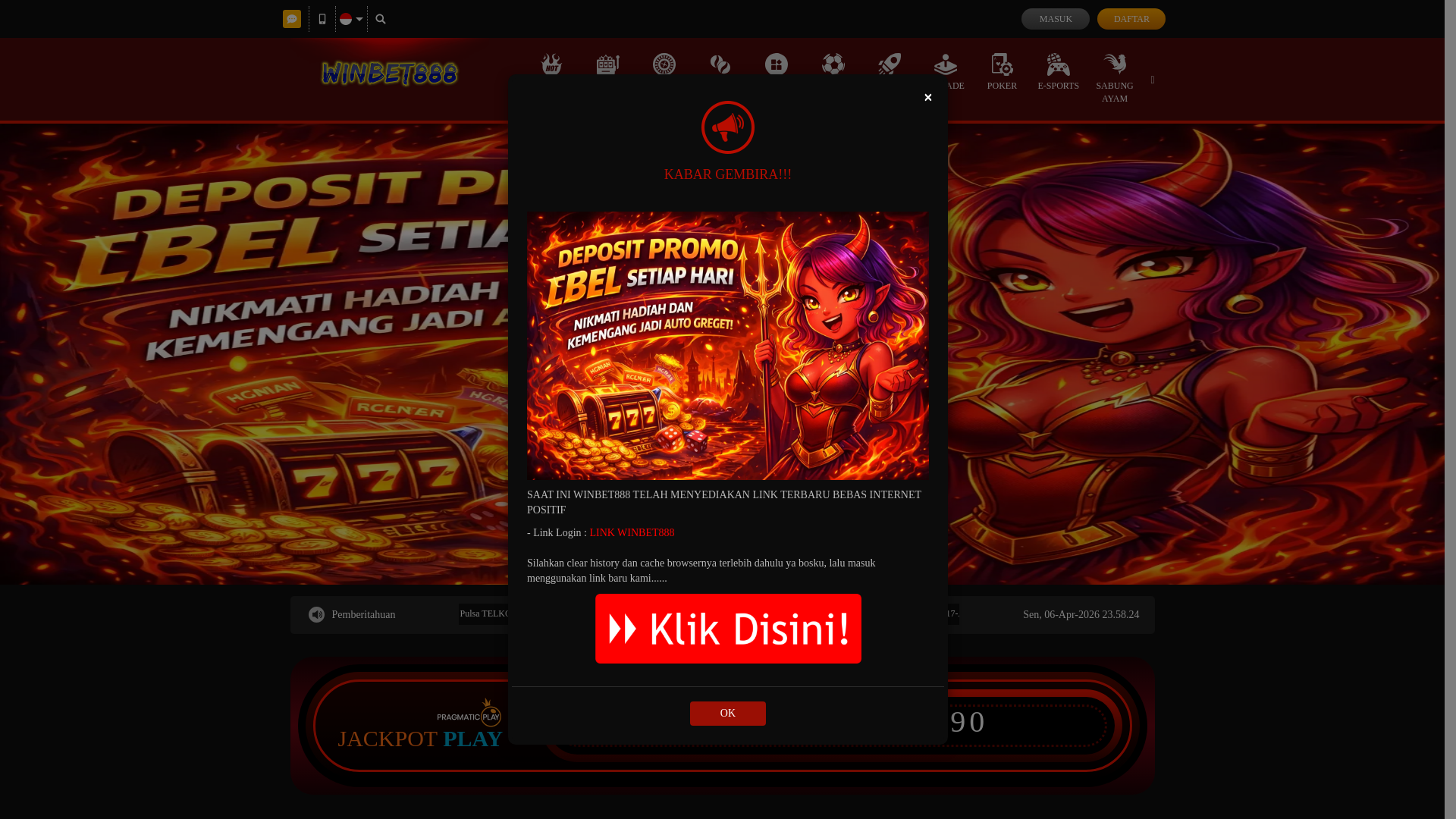 website screenshot of https://winbet888x.org/